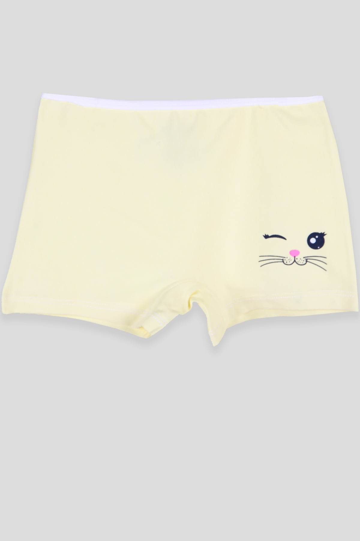 Breeze Kız Çocuk Boxer Kedi Baskılı Sarı (3-11 Yaş)
