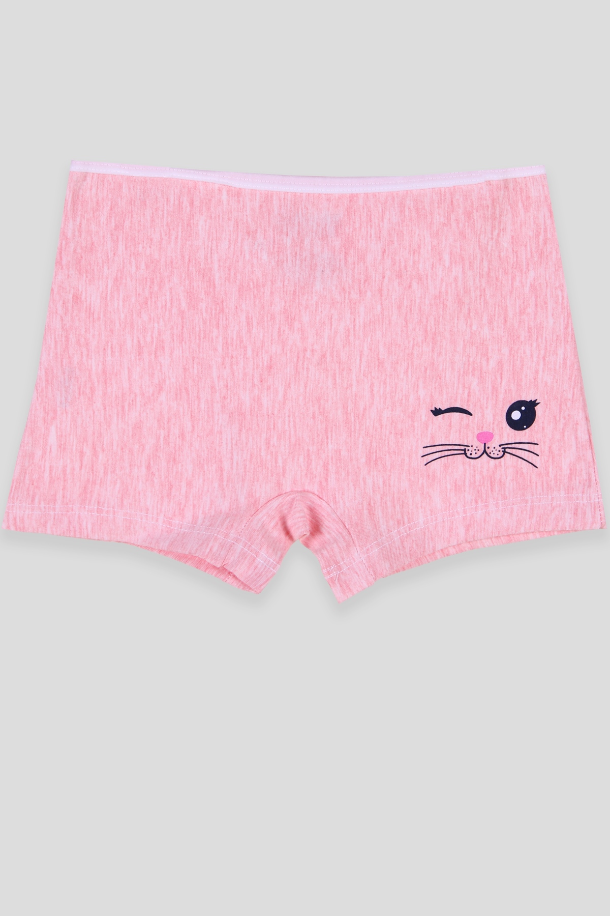 Breeze Kız Çocuk Boxer Kedi Baskılı Somon (3-11 Yaş)