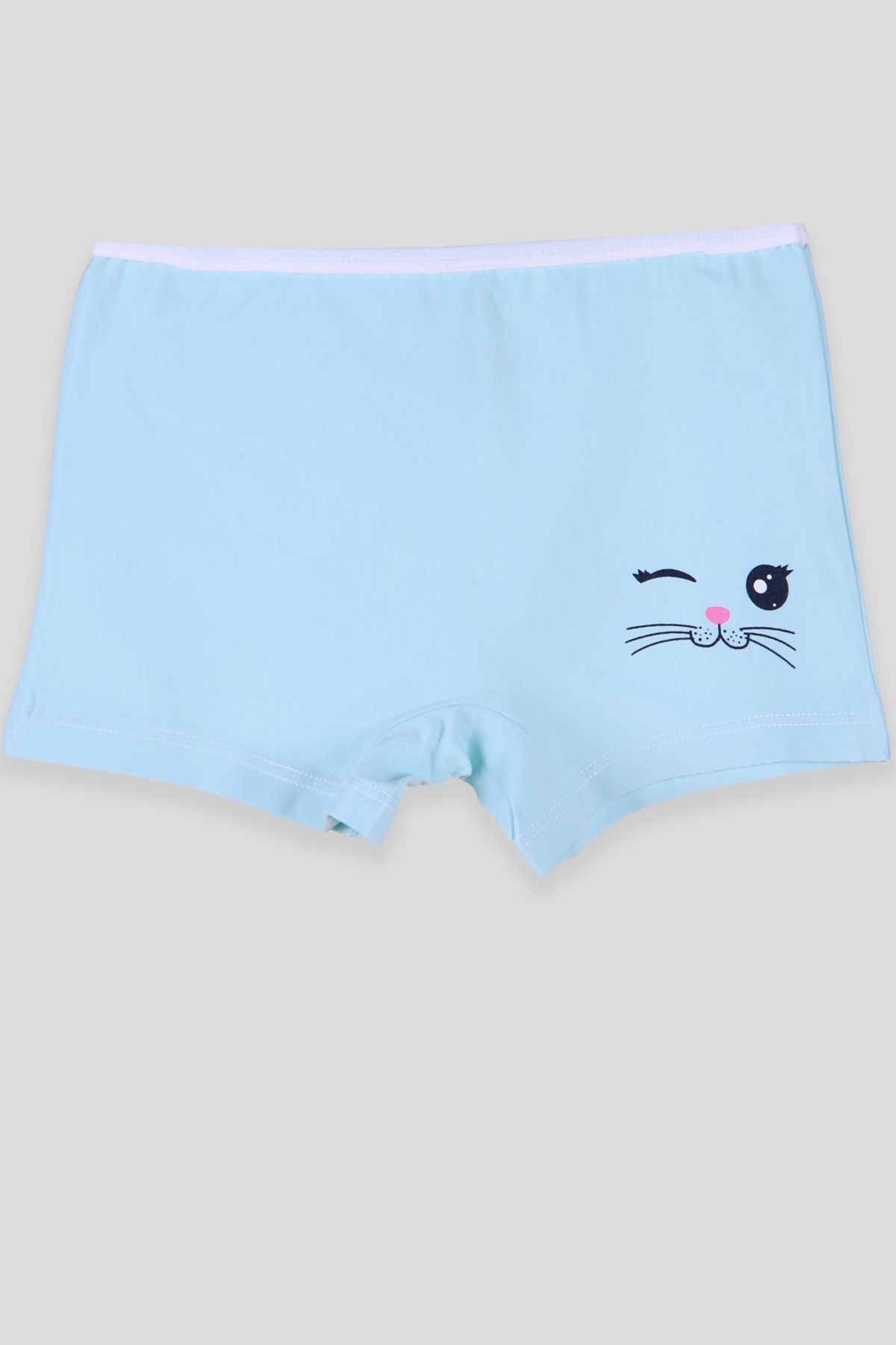 Breeze Kız Çocuk Boxer Kedi Baskılı Turkuaz (3-11 Yaş)