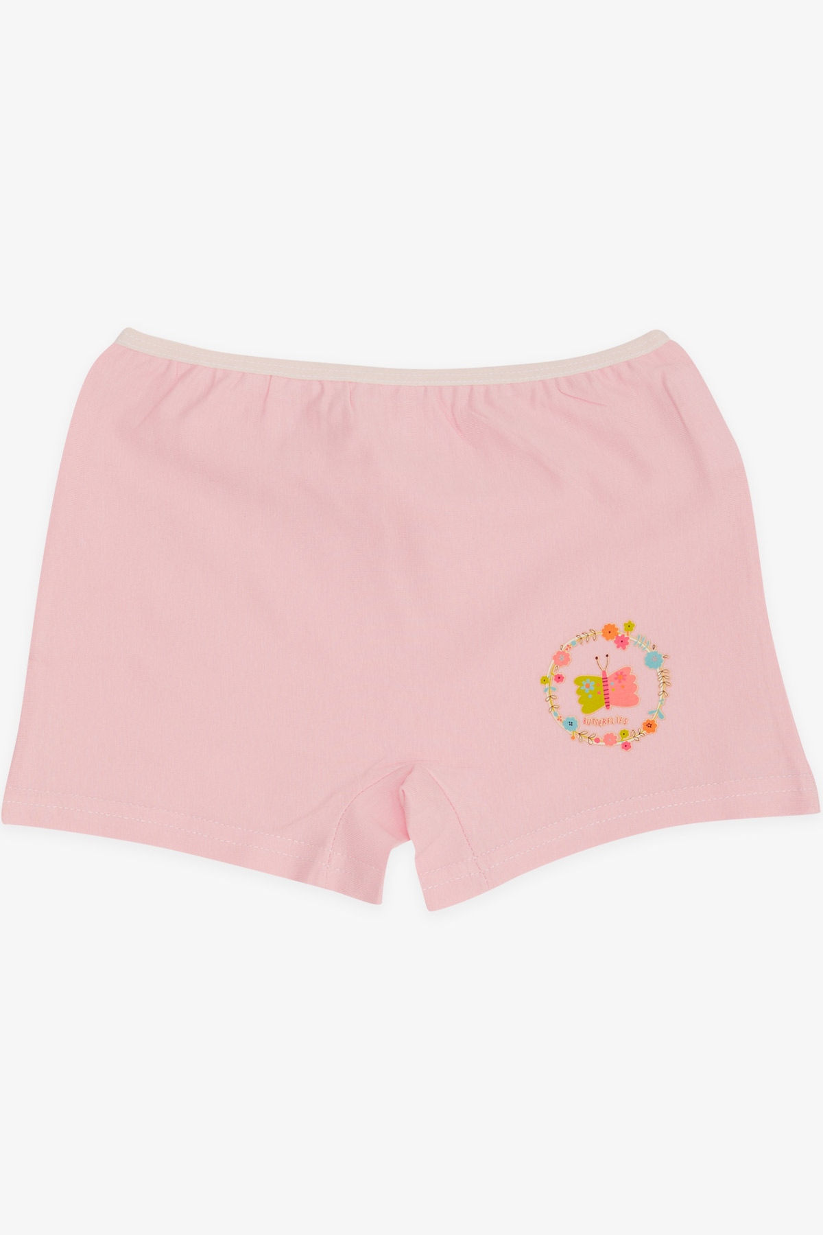Breeze Kız Çocuk Boxer Kelebek Baskılı Pembe (5-11 Yaş)