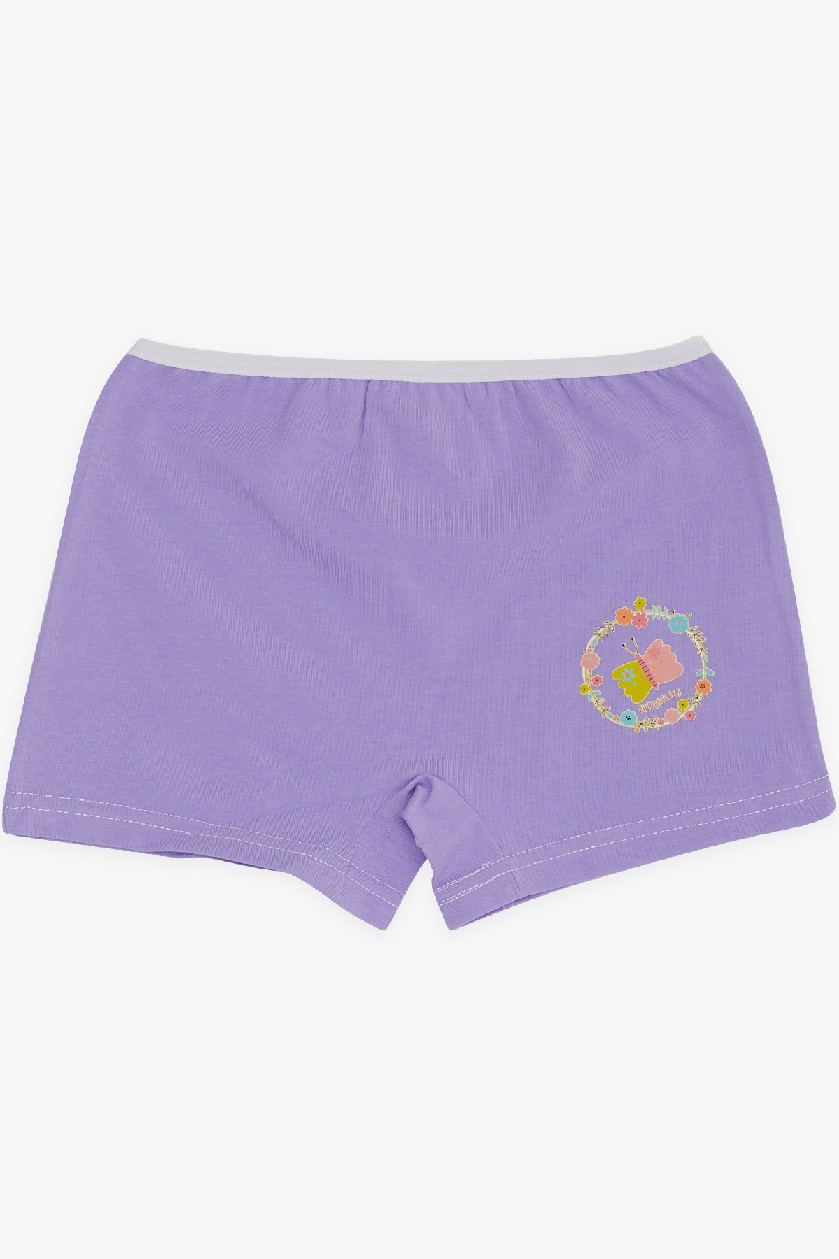 Breeze Kız Çocuk Boxer Kelebek Baskılı Lila (5-11 Yaş)
