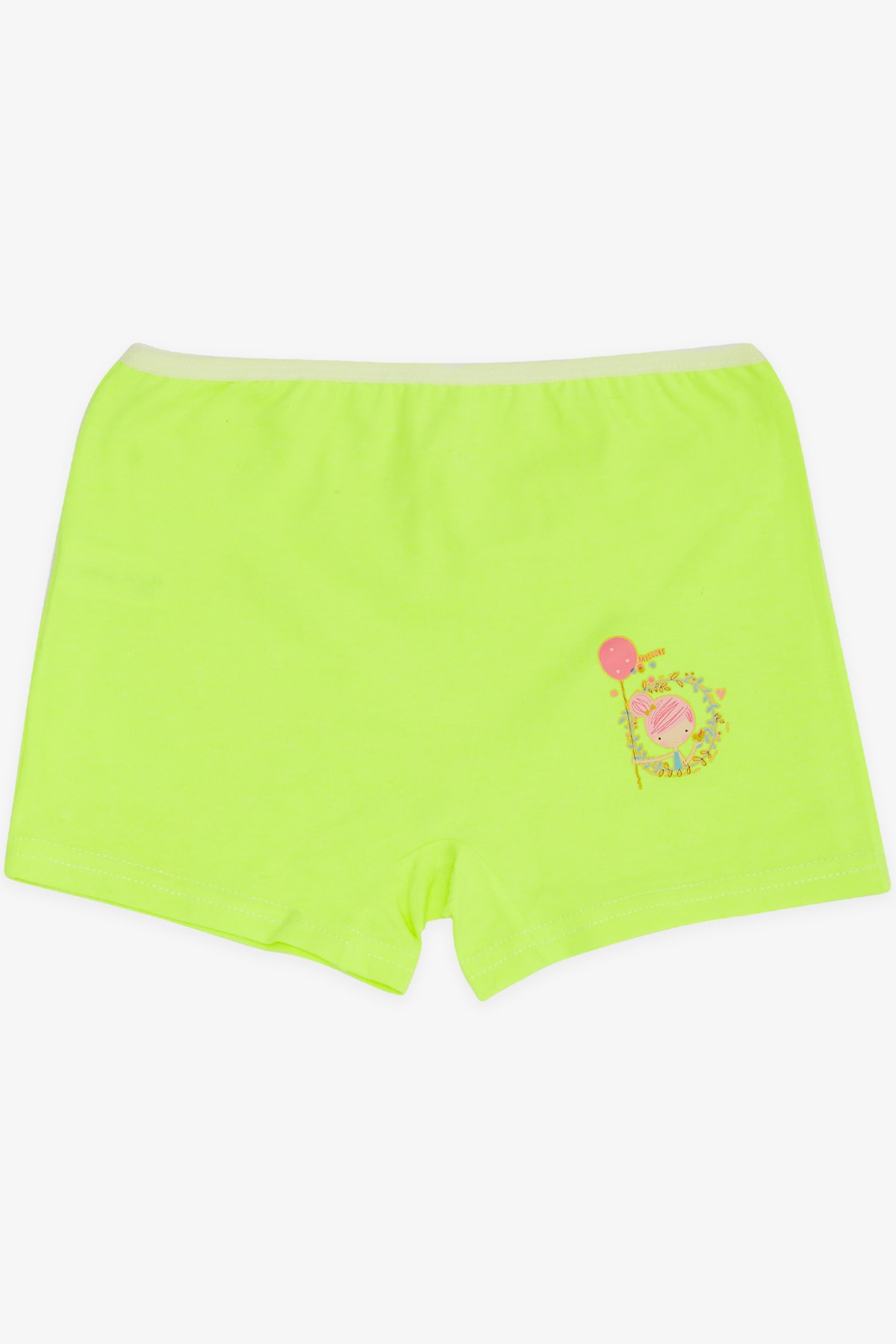 Breeze Kız Çocuk Boxer Kız Baskılı Neon Yeşil (5-11 Yaş)
