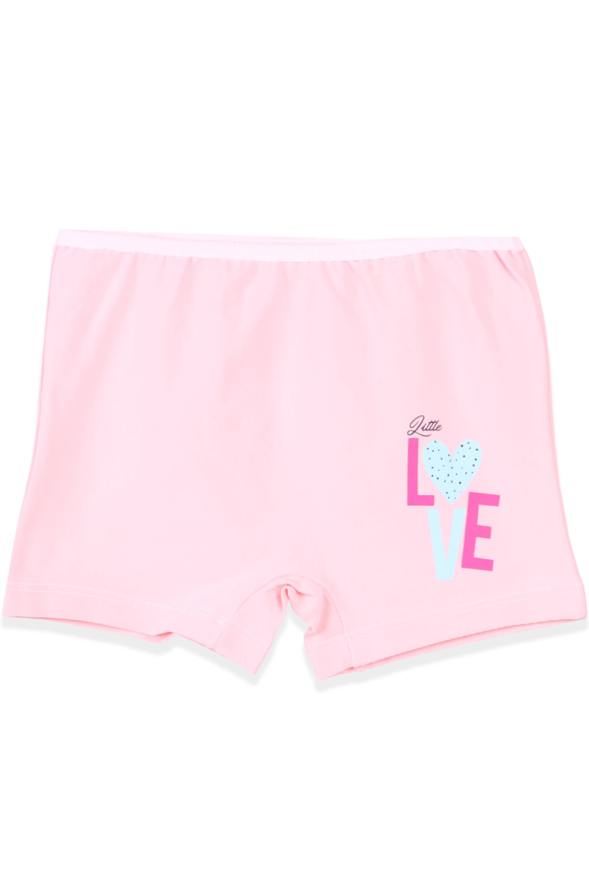 Breeze Kız Çocuk Boxer Love Desenli Pembe (7-11 Yaş)