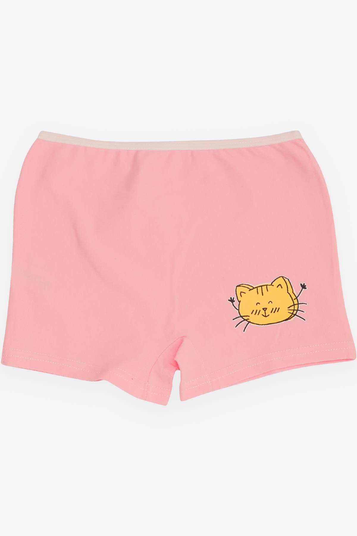 Breeze Kız Çocuk Boxer Neşeli Kedicik Baskılı Pembe (5-11 Yaş)