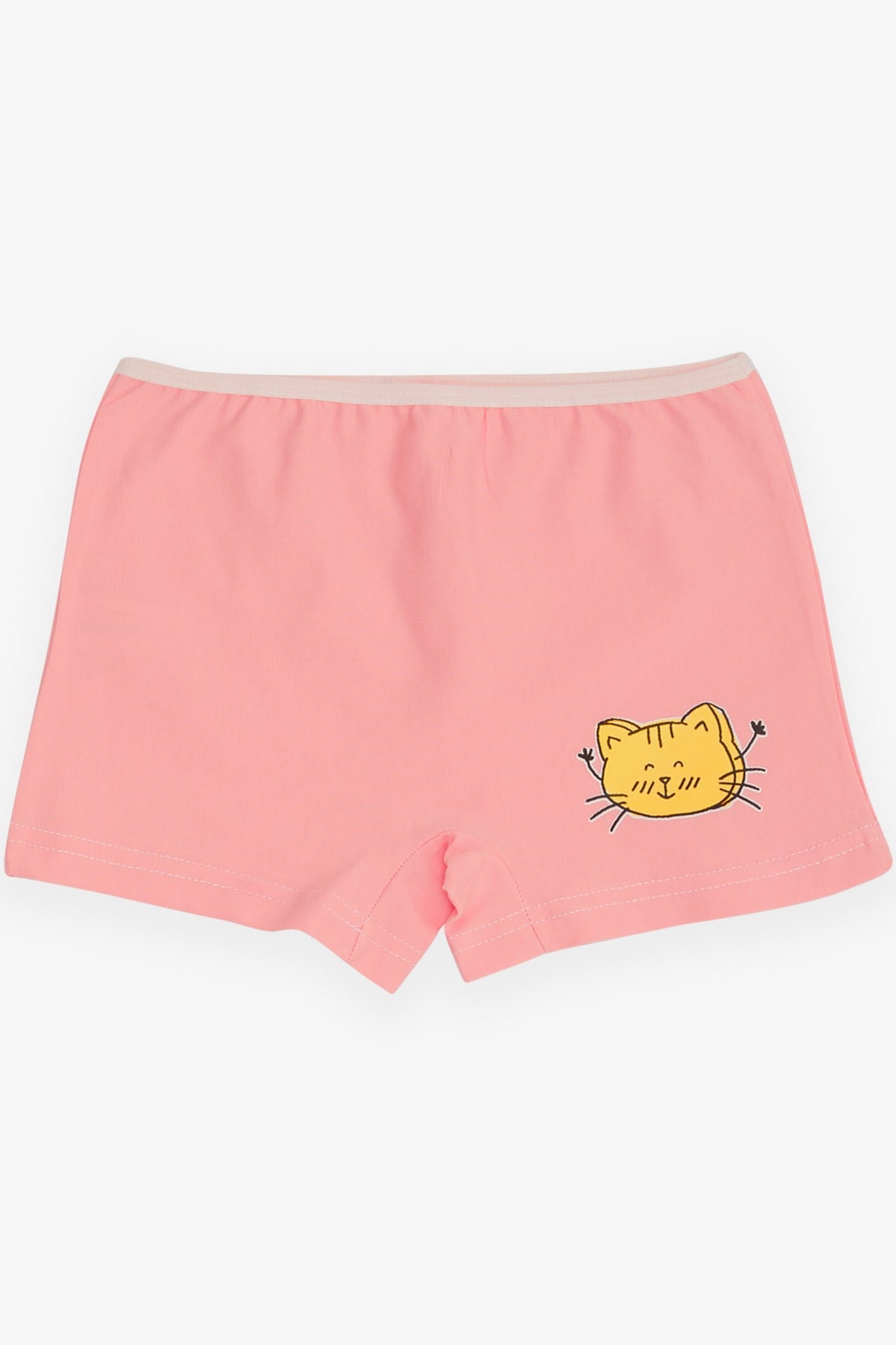 Breeze Kız Çocuk Boxer Neşeli Kedicik Baskılı Pembe (5-11 Yaş)