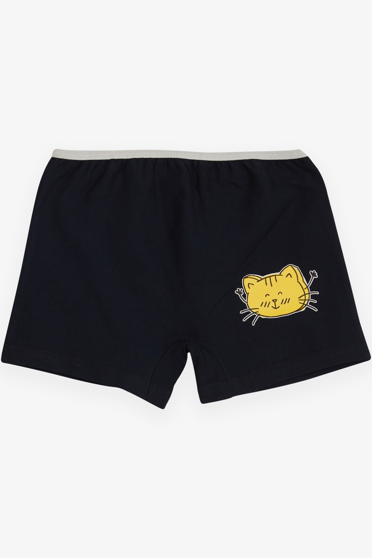 Breeze Kız Çocuk Boxer Neşeli Kedicik Baskılı Lacivert (5-11 Yaş)