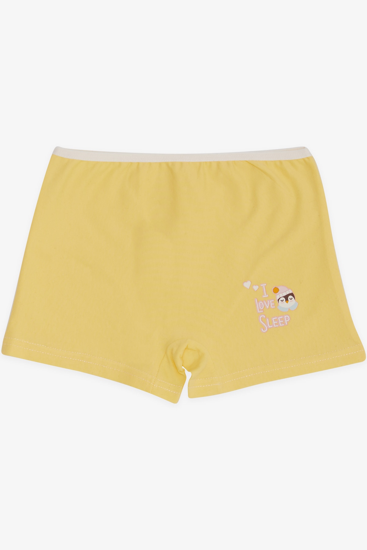 Breeze Kız Çocuk Boxer Penguen Baskılı Sarı (5-11 Yaş)