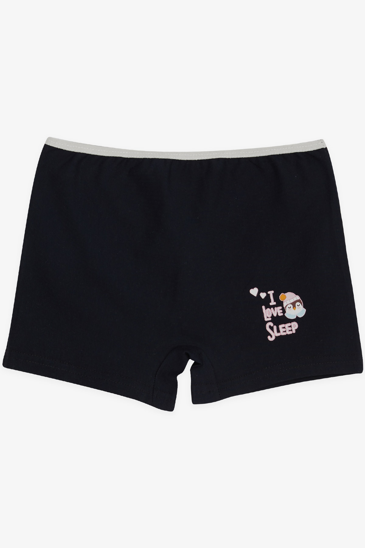 Breeze Kız Çocuk Boxer Penguen Baskılı Lacivert (5-11 Yaş)