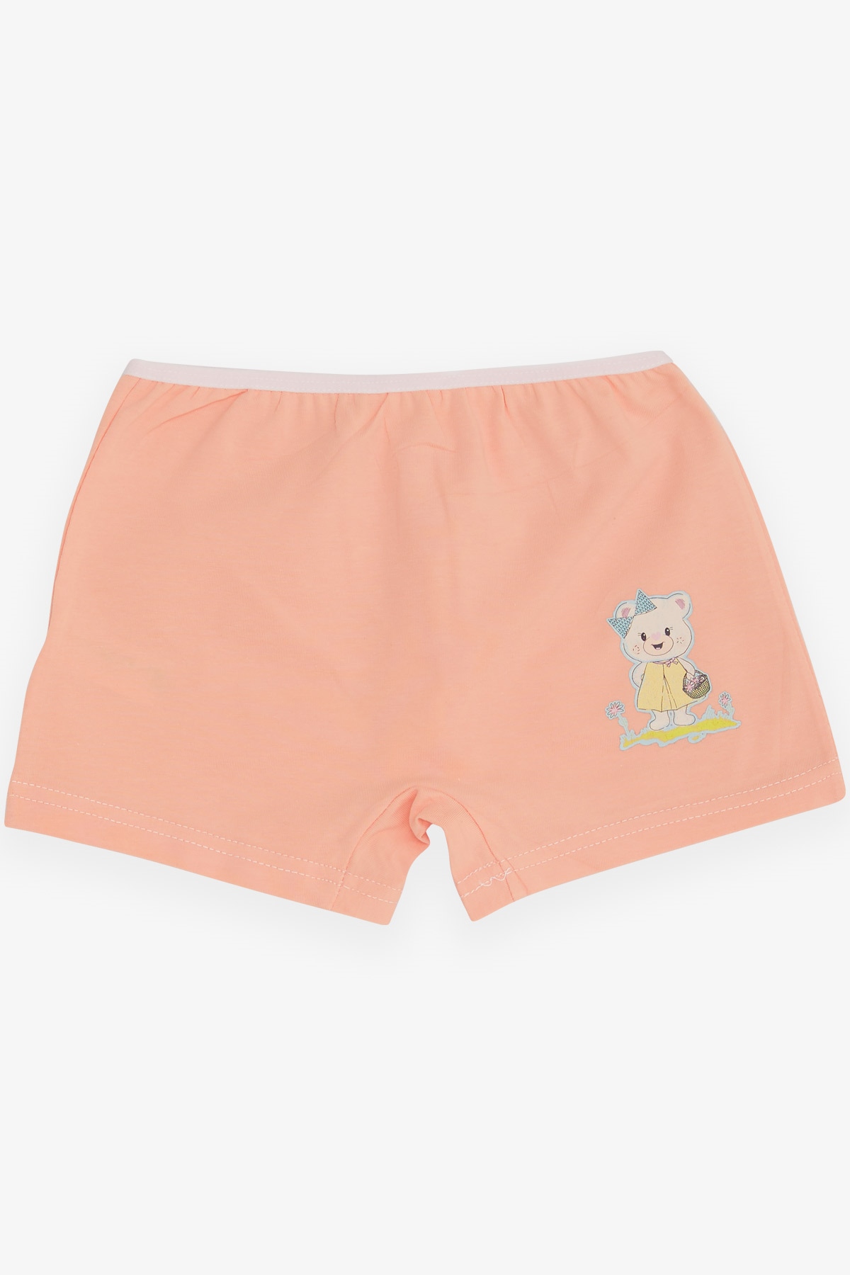 Breeze Kız Çocuk Boxer Sevimli Ayıcık Baskılı Pudra (5-11 Yaş)