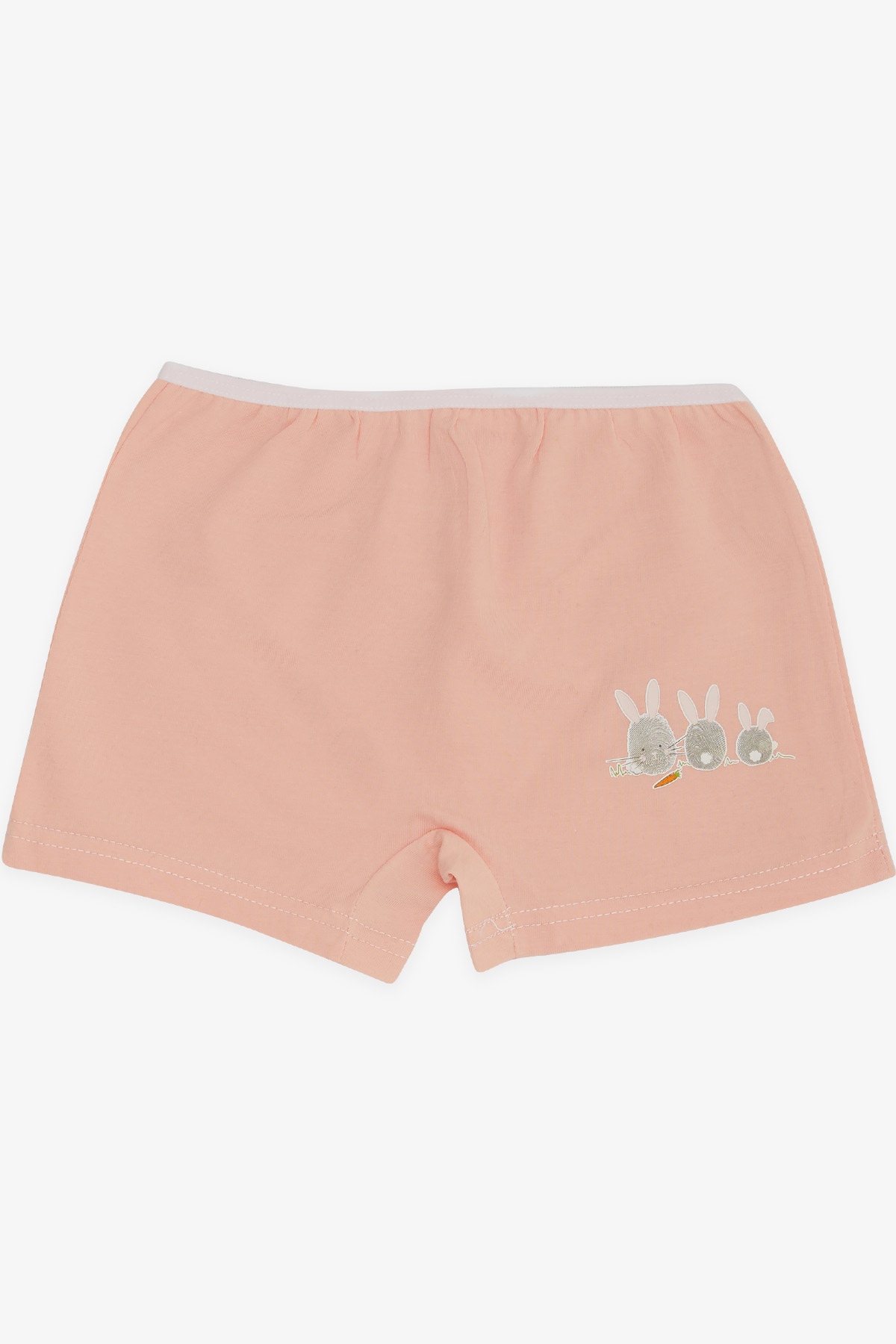 Breeze Kız Çocuk Boxer Tavşancık Baskılı Pudra (5-11 Yaş)