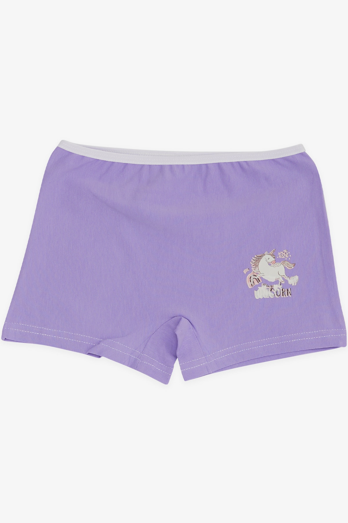 Breeze Kız Çocuk Boxer Unicorn Baskılı Lila (5-11 Yaş)