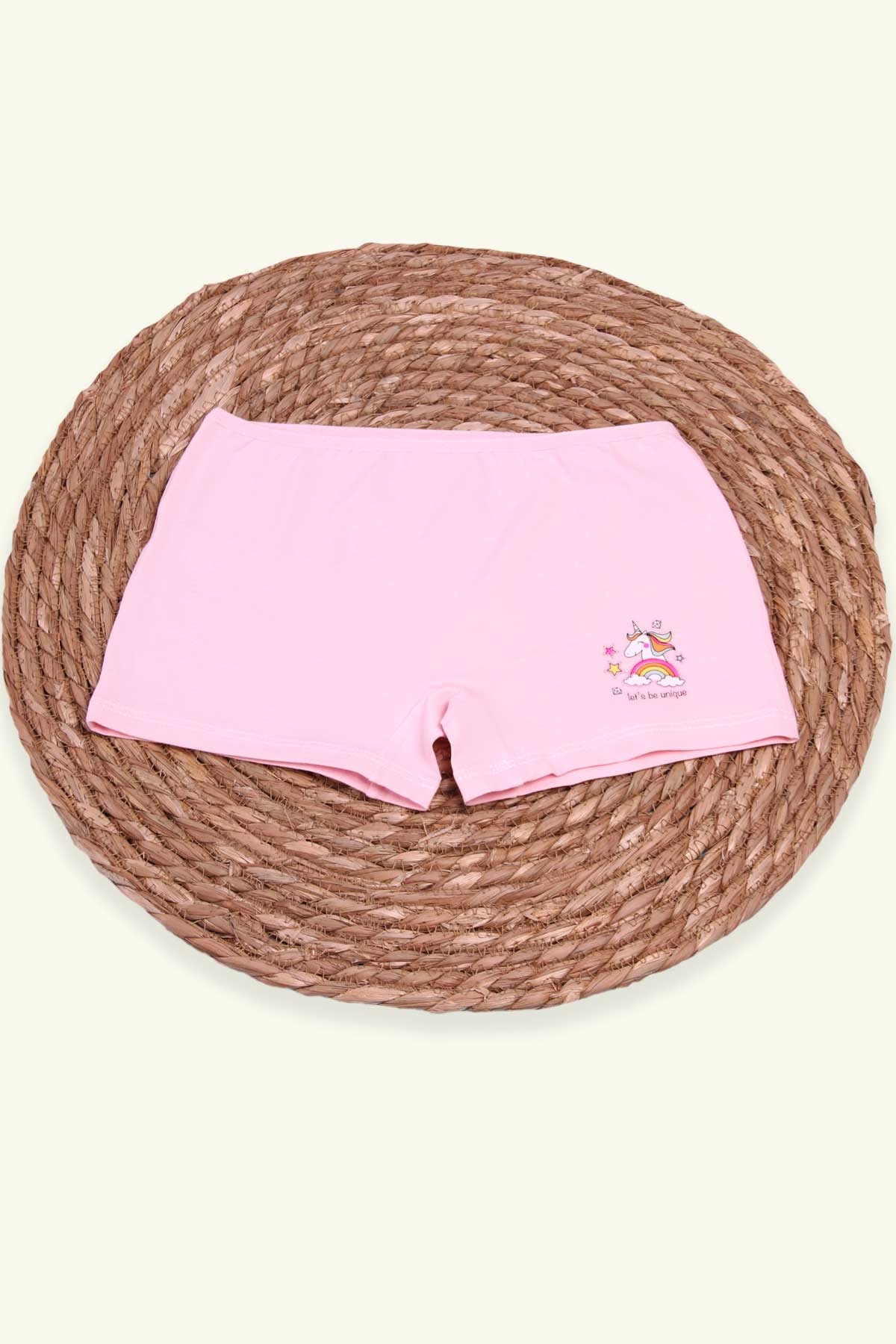 Breeze Kız Çocuk Boxer Unicorn Pudra (8 Yaş)