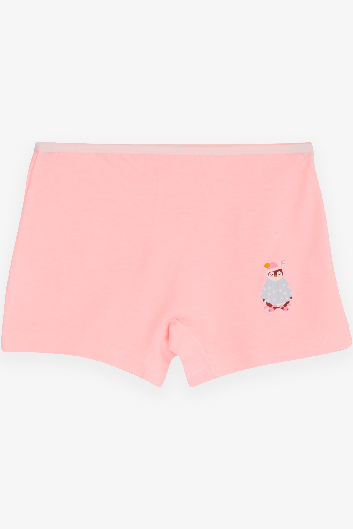 Breeze Kız Çocuk Boxer Uykucu Penguen Baskılı Pembe (5-11 Yaş)