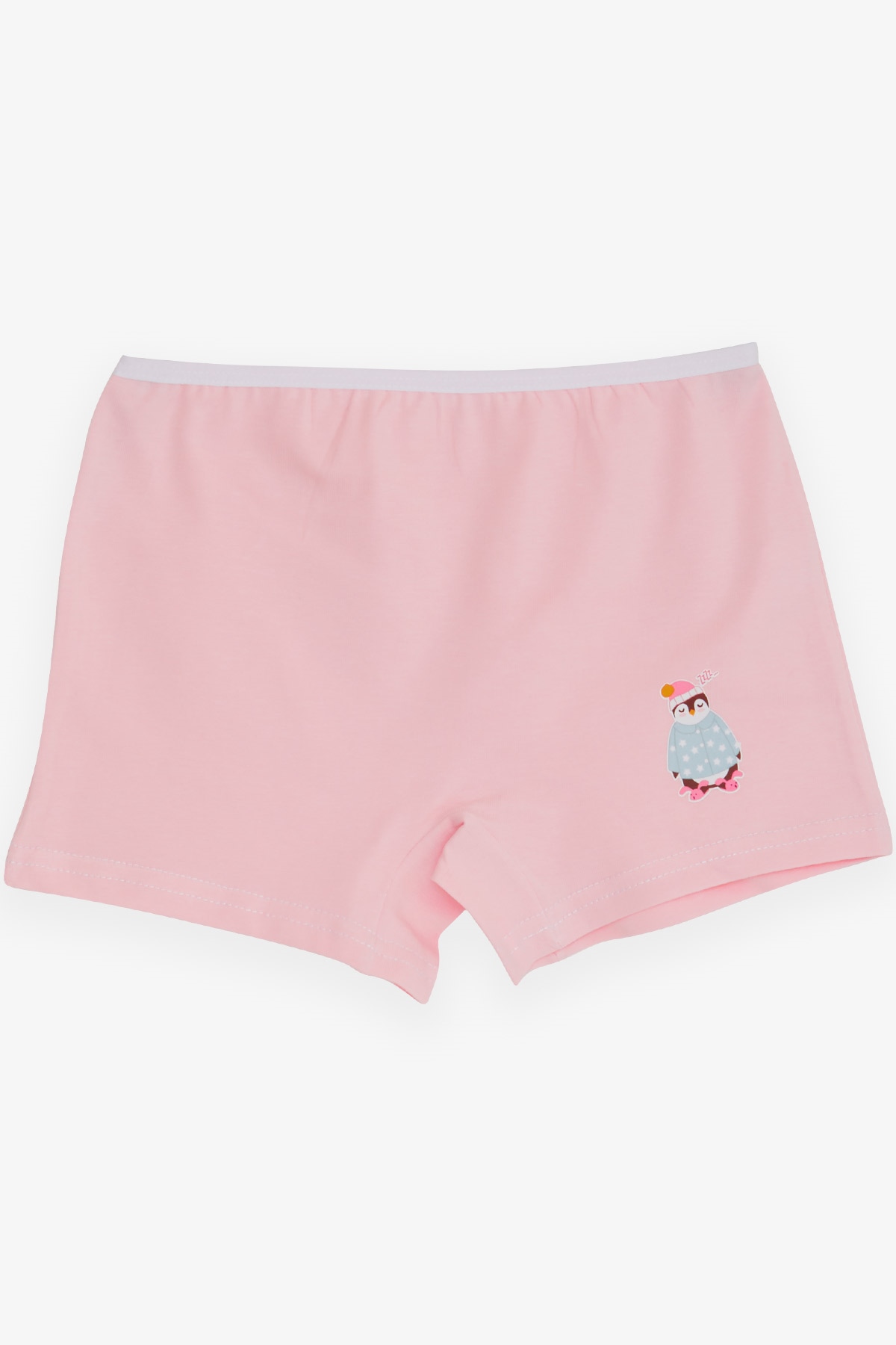 Breeze Kız Çocuk Boxer Uykucu Penguen Baskılı Pembe (5-11 Yaş)