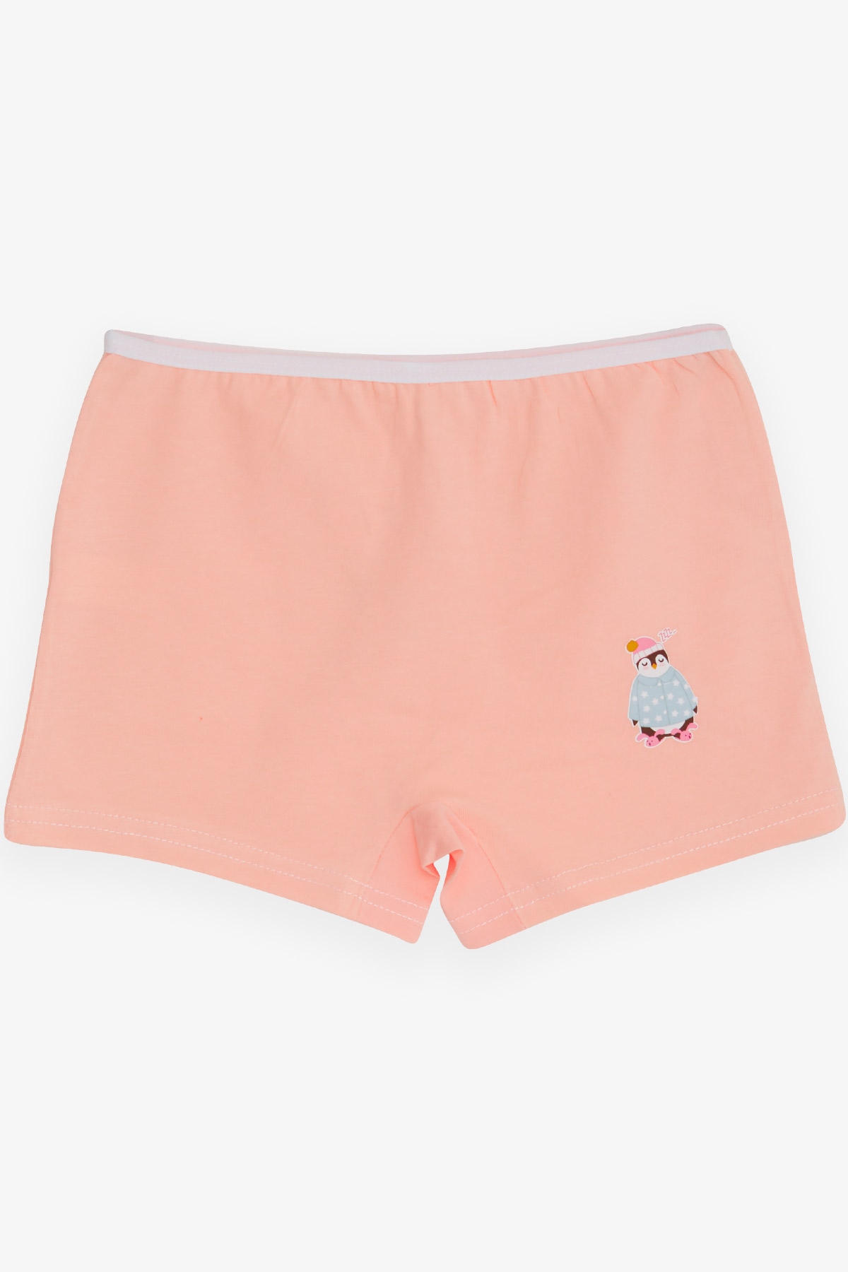 Breeze Kız Çocuk Boxer Uykucu Penguen Baskılı Pudra (5-11 Yaş)
