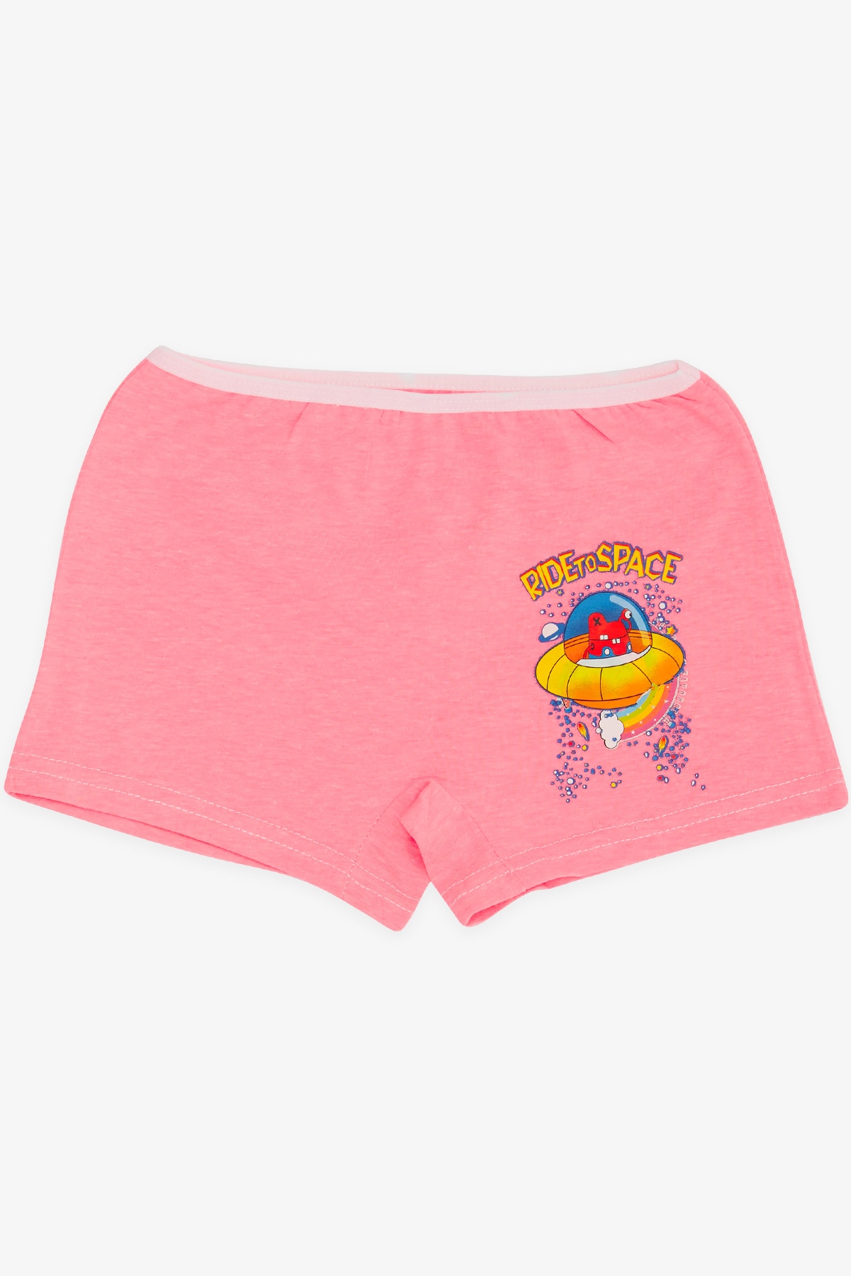 Breeze Kız Çocuk Boxer Uzay Temalı Neon Pembe (5-11 Yaş)