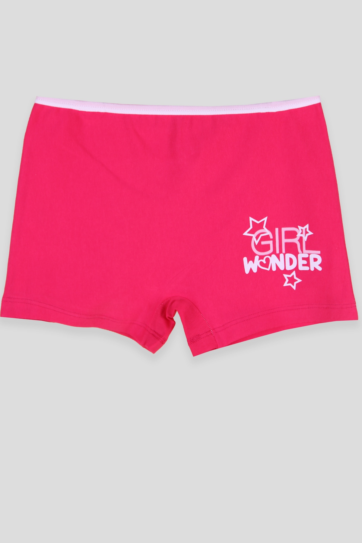 Breeze Kız Çocuk Boxer Yazı Baskılı Fuşya (3-11 Yaş)