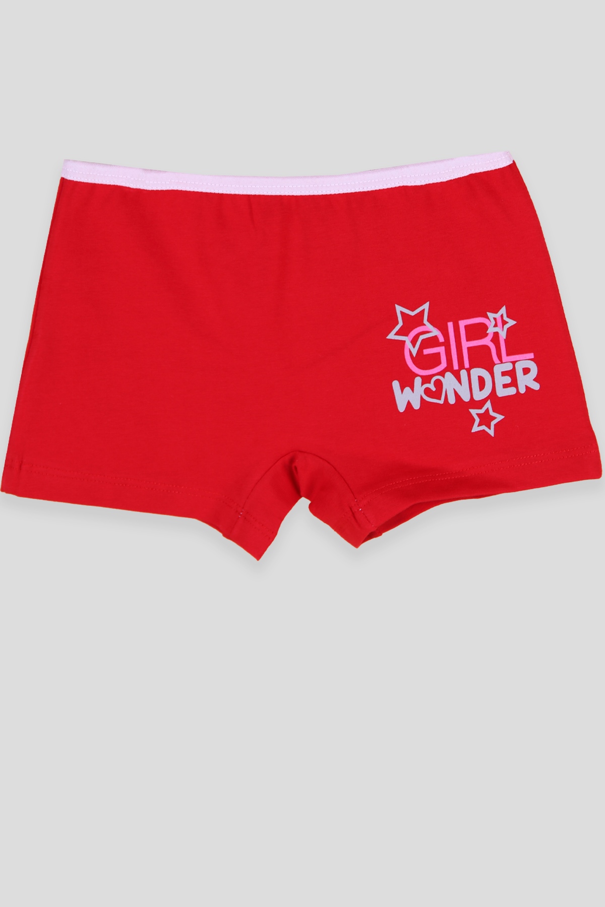 Breeze Kız Çocuk Boxer Yazı Baskılı Kırmızı (3-11 Yaş)