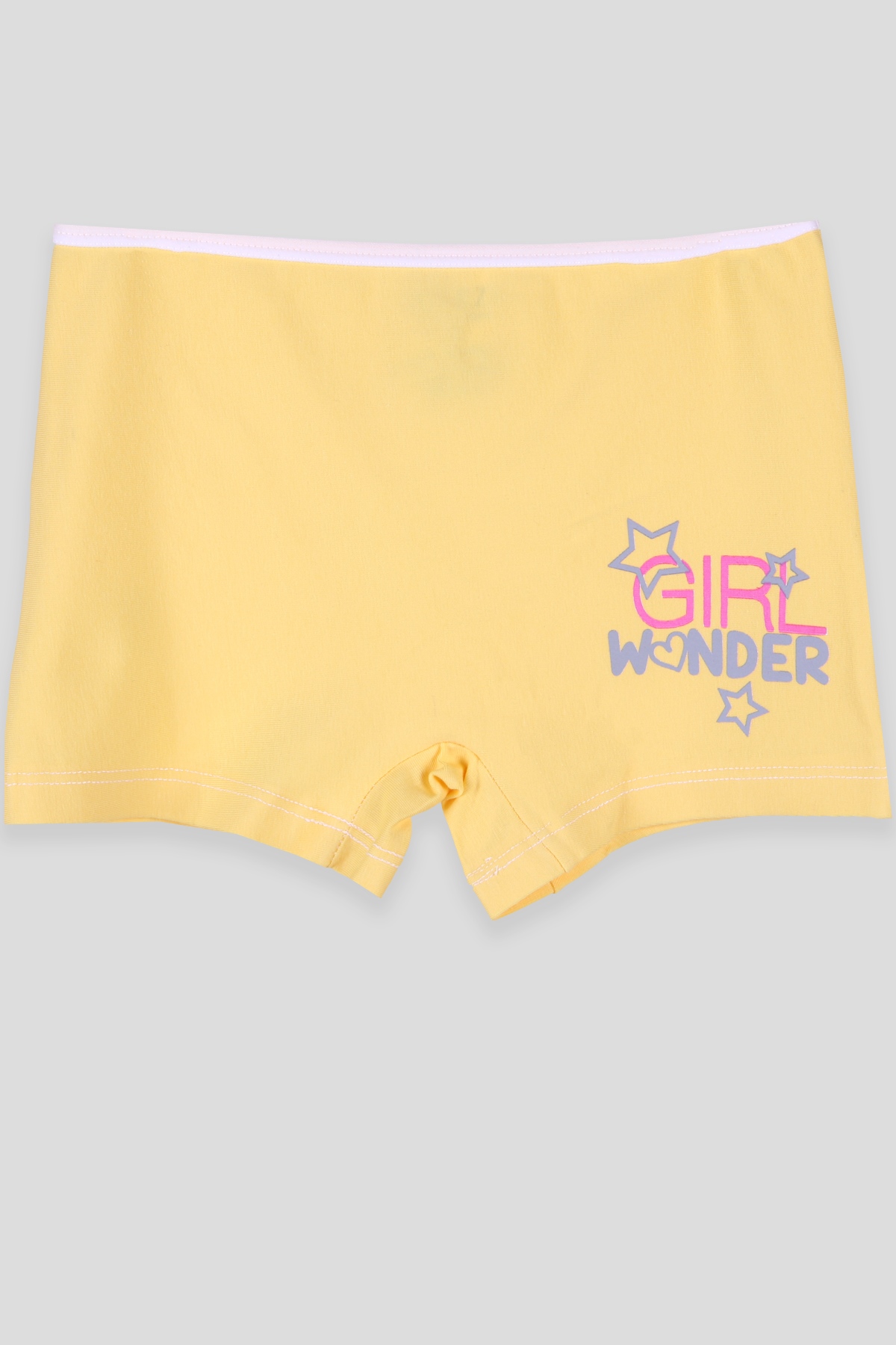 Breeze Kız Çocuk Boxer Yazı Baskılı Sarı (3-11 Yaş)