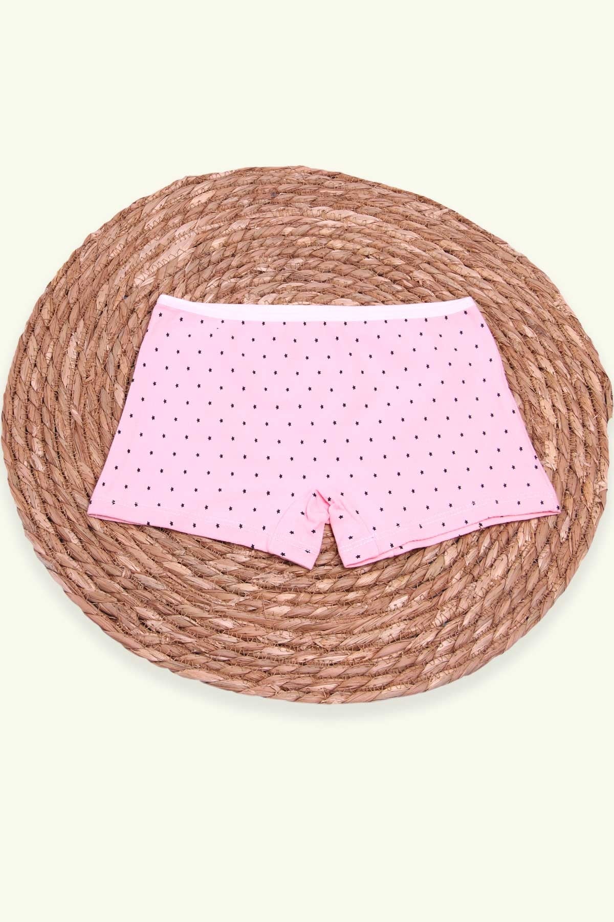 Breeze Kız Çocuk Boxer Yıldızlı Pudra (8 Yaş)