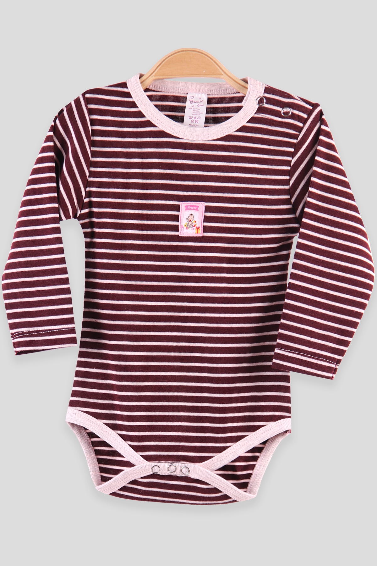 Breeze Kız Çocuk Çıtçıtlı Bady Pembe (9 Ay-3 Yaş)