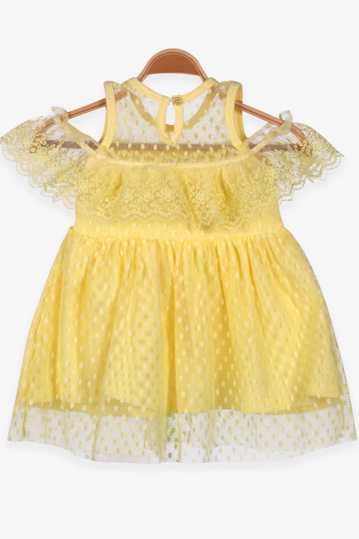 Kız Bebek Elbise Güpürlü Sarı 2 Yaş - Breeze