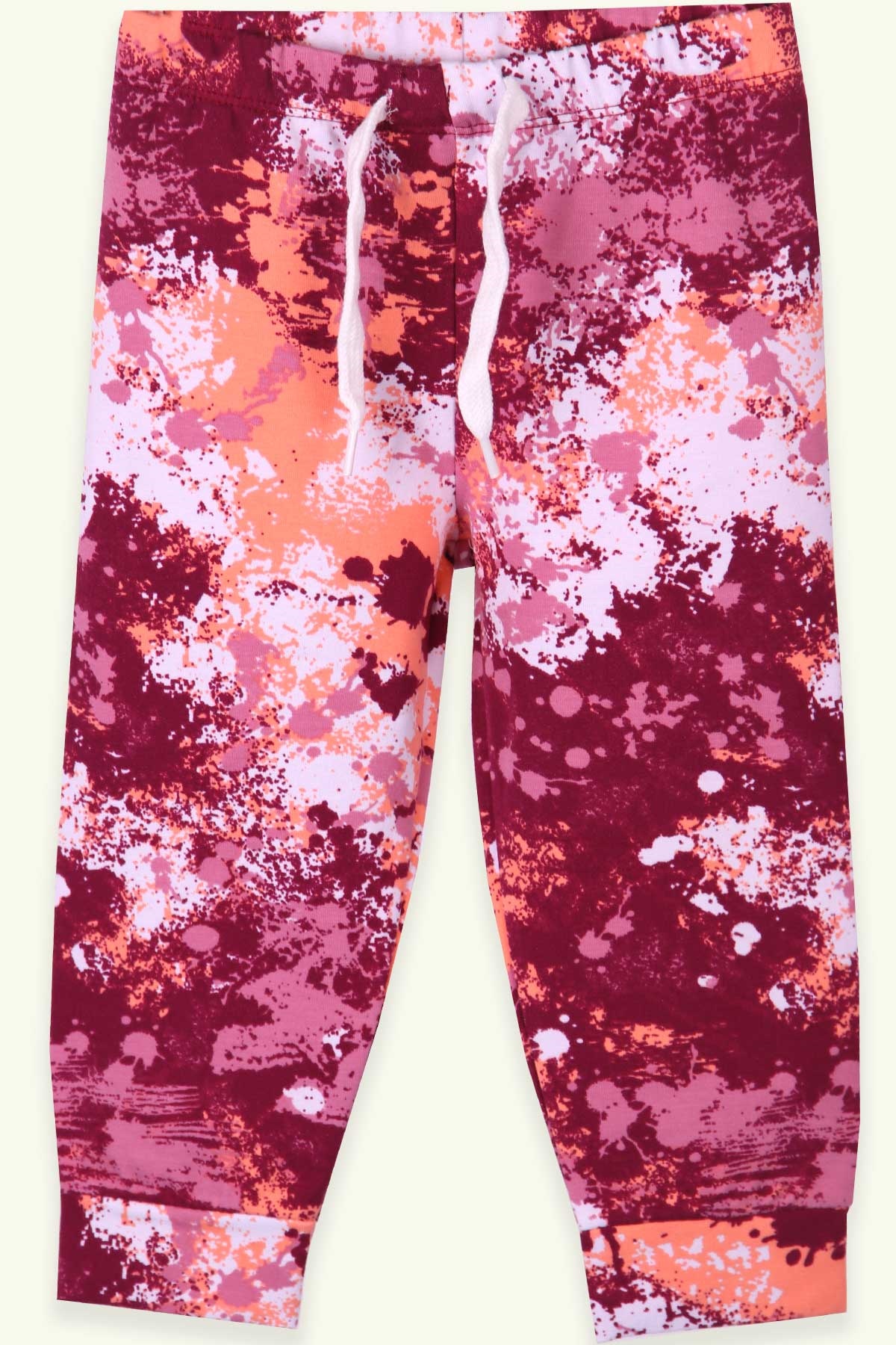 Breeze Kız Çocuk Eşofman Altı Batik Desenli Karışık Renk (1.5-5 Yaş)