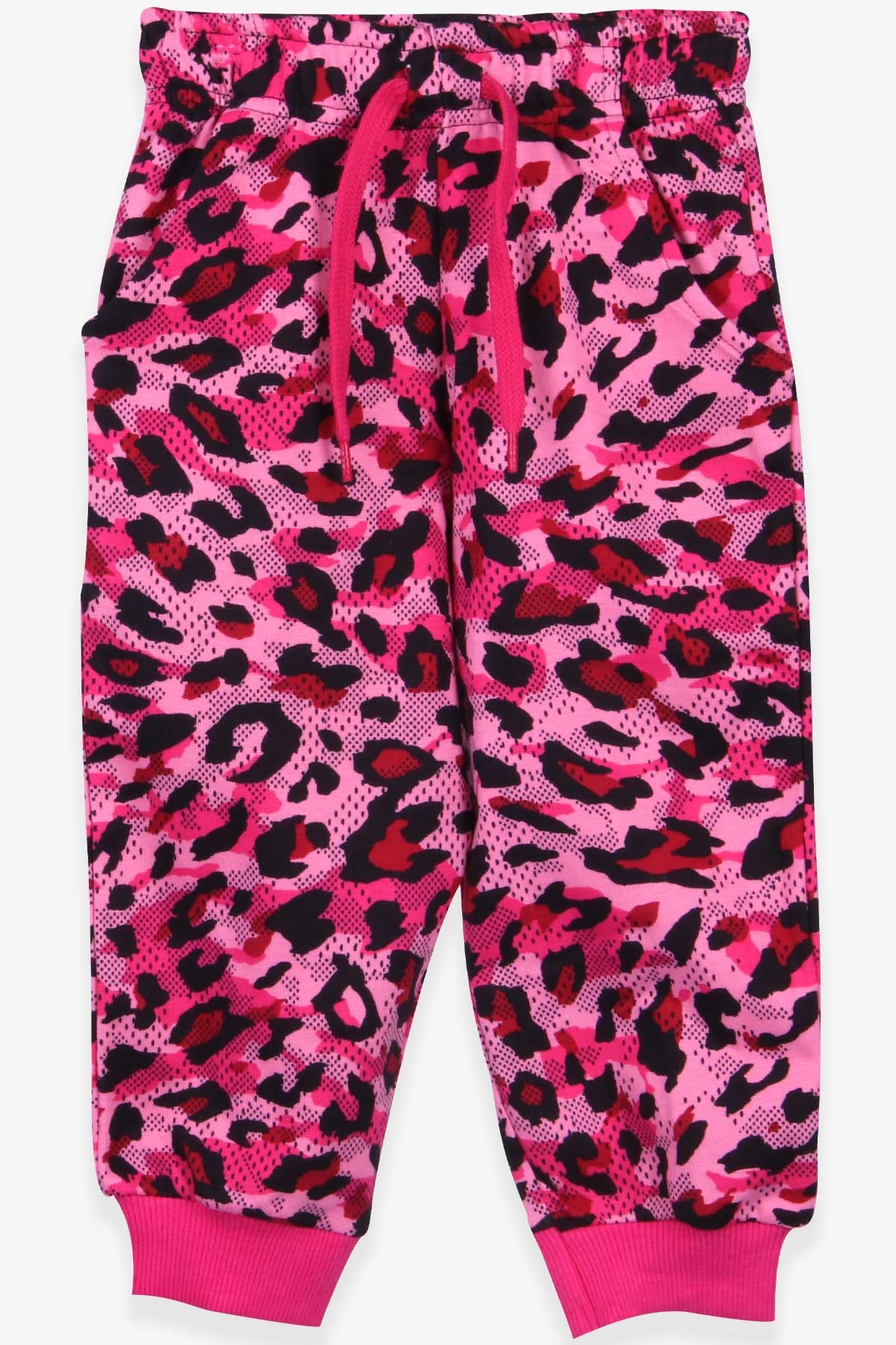 Breeze Kız Çocuk Eşofman Altı Leopar Desenli Pembe (1.5-5 Yaş)
