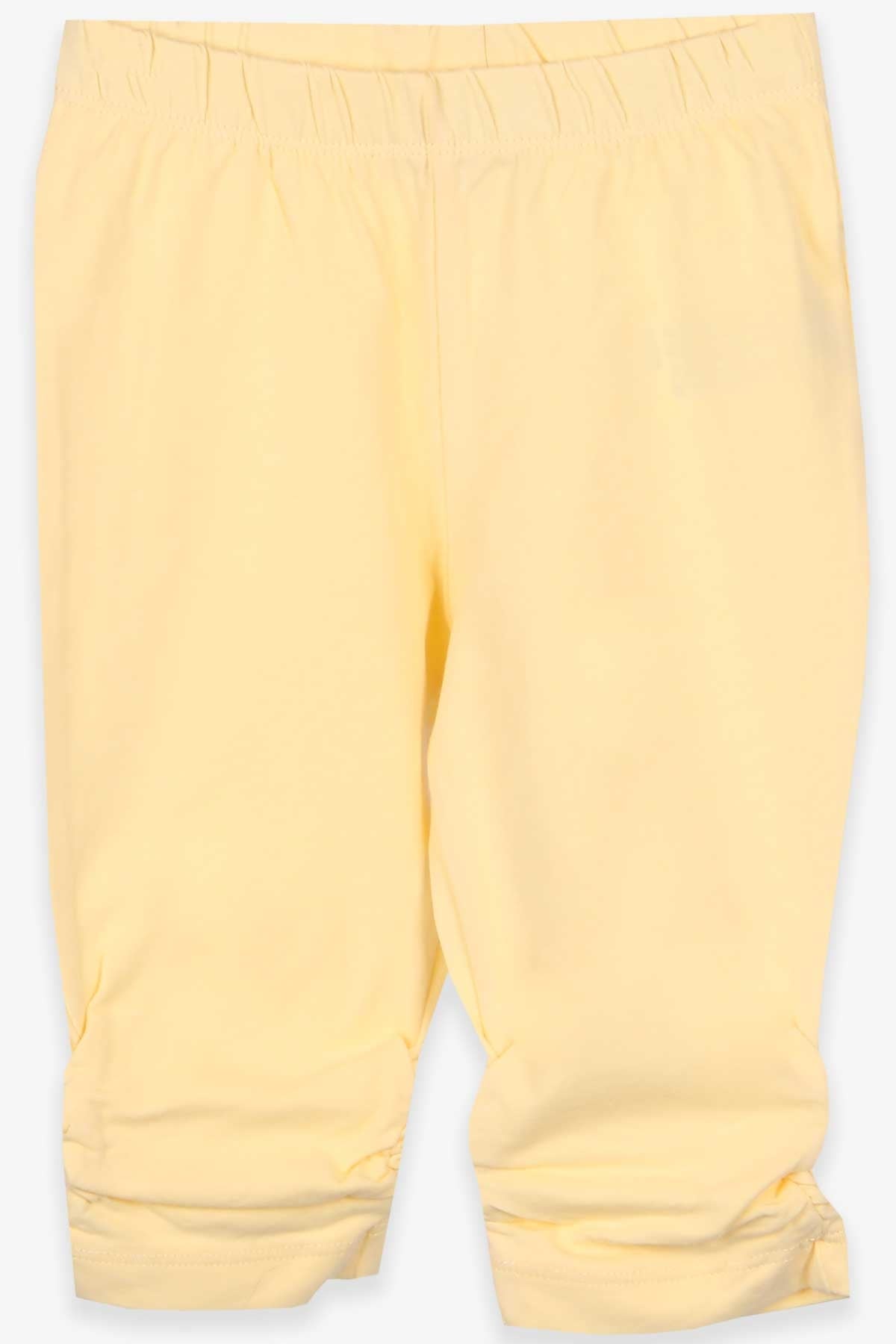 Breeze Kız Çocuk Kapri Tayt Basic Sarı (1.5-5 Yaş)