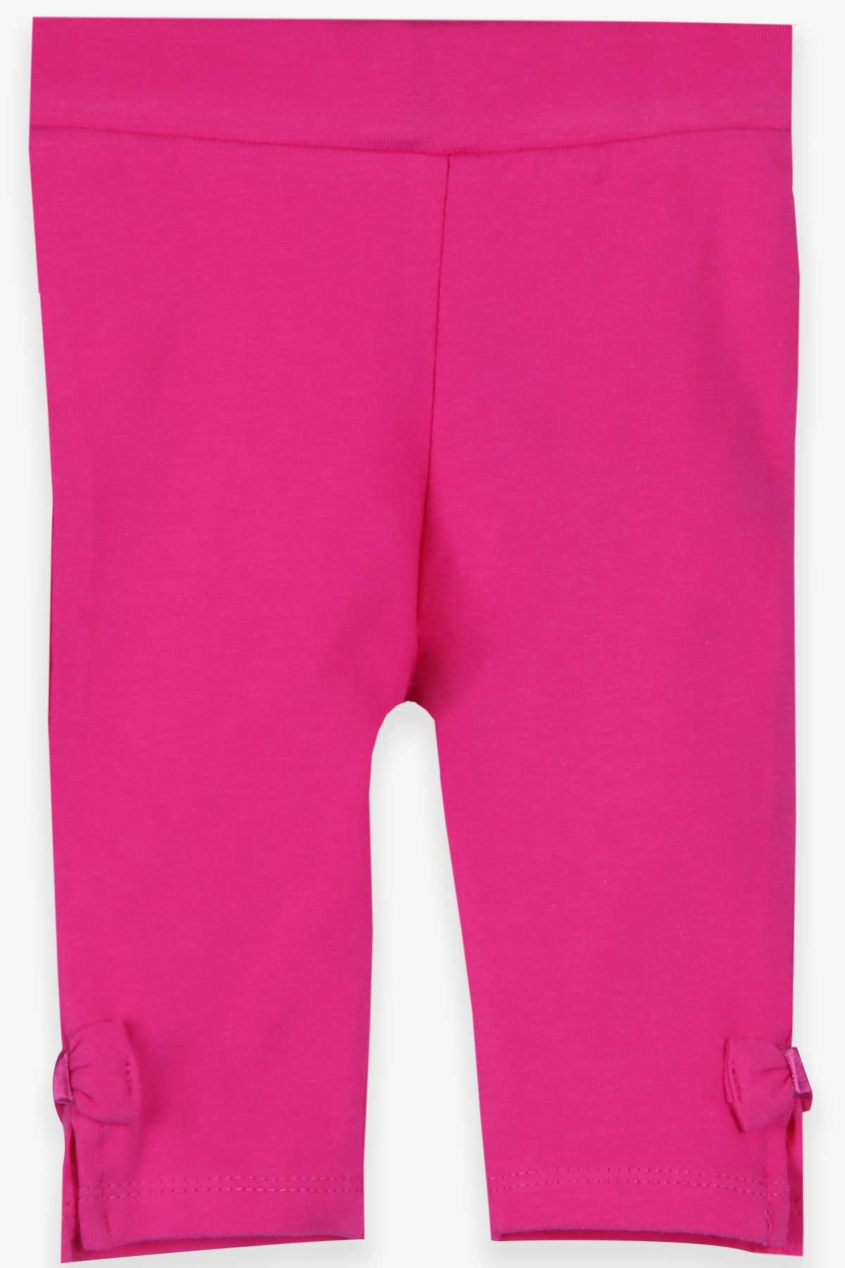 Breeze Kız Çocuk Kapri Tayt Paçası Fiyonk ve Yırtmaçlı Pembe (1.5-6 Yaş)