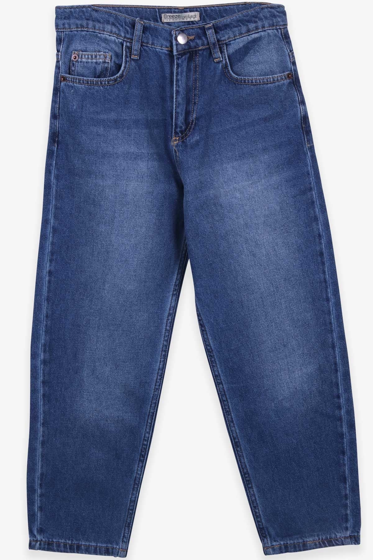 Breeze Kız Çocuk Kot Pantolon Beli Lastikli Mavi (10-14 Yaş)