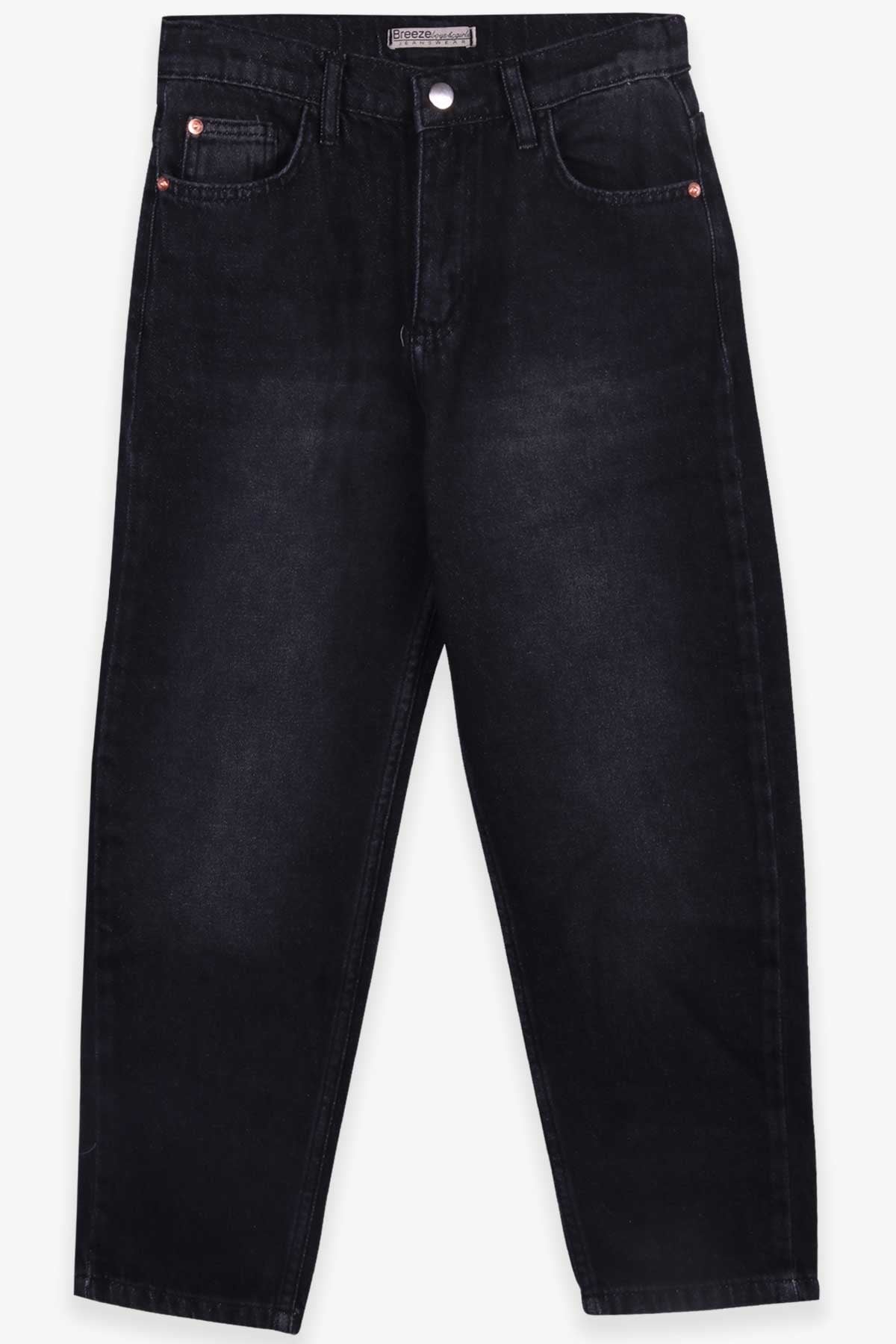 Breeze Kız Çocuk Kot Pantolon Beli Lastikli Siyah (10-14 Yaş)