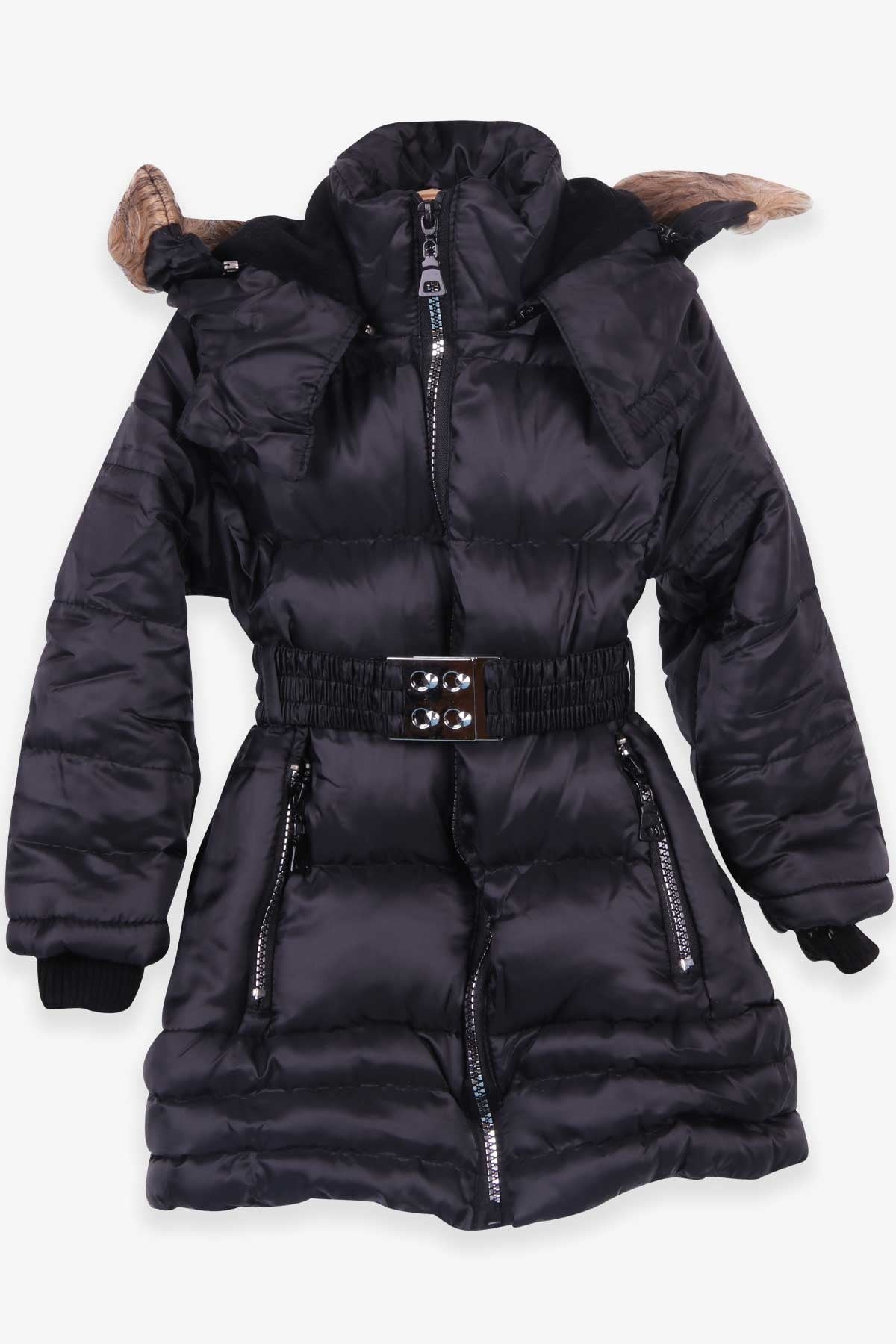Breeze Kız Çocuk Mont Kapüşonlu Parka Siyah (3-6 Yaş)