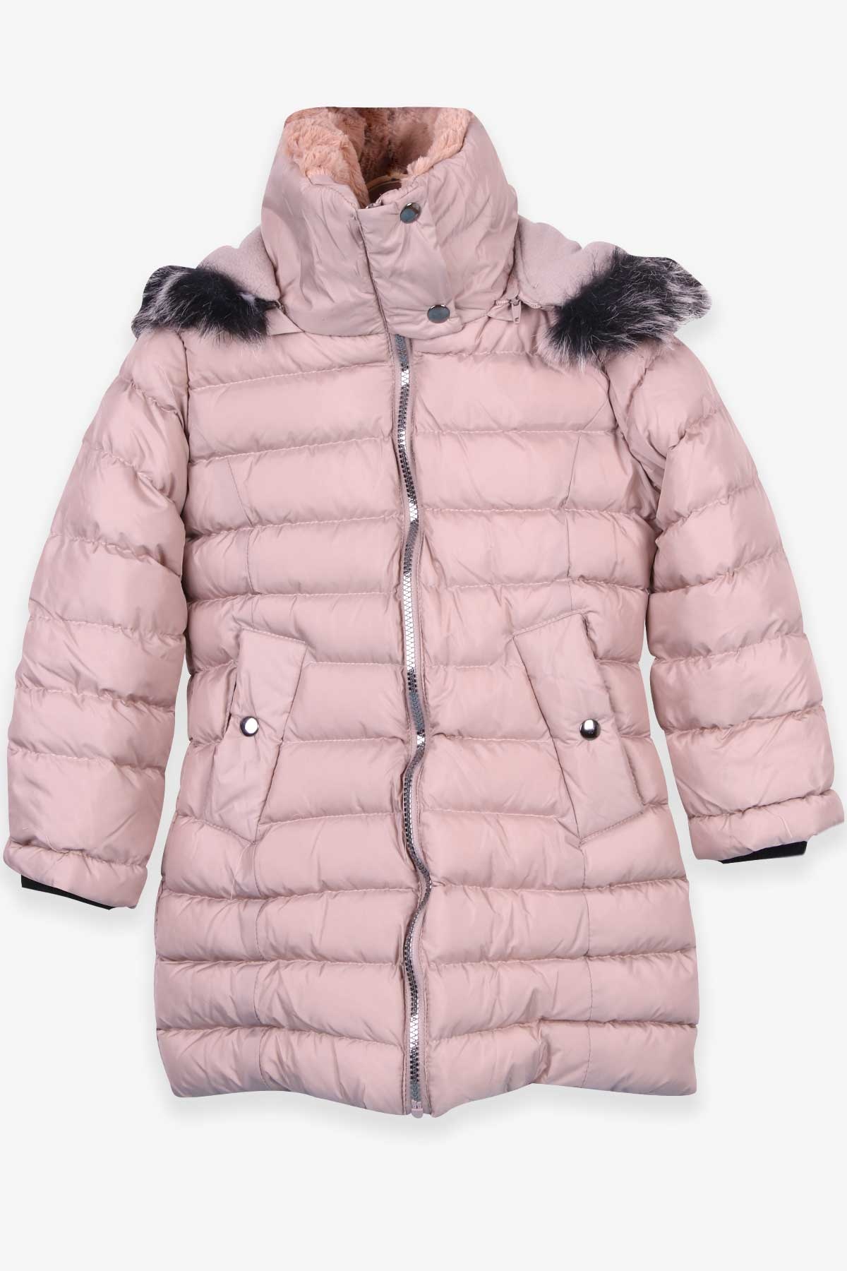Breeze Kız Çocuk Mont Kapüşonlu Parka Bej (7-10 Yaş)
