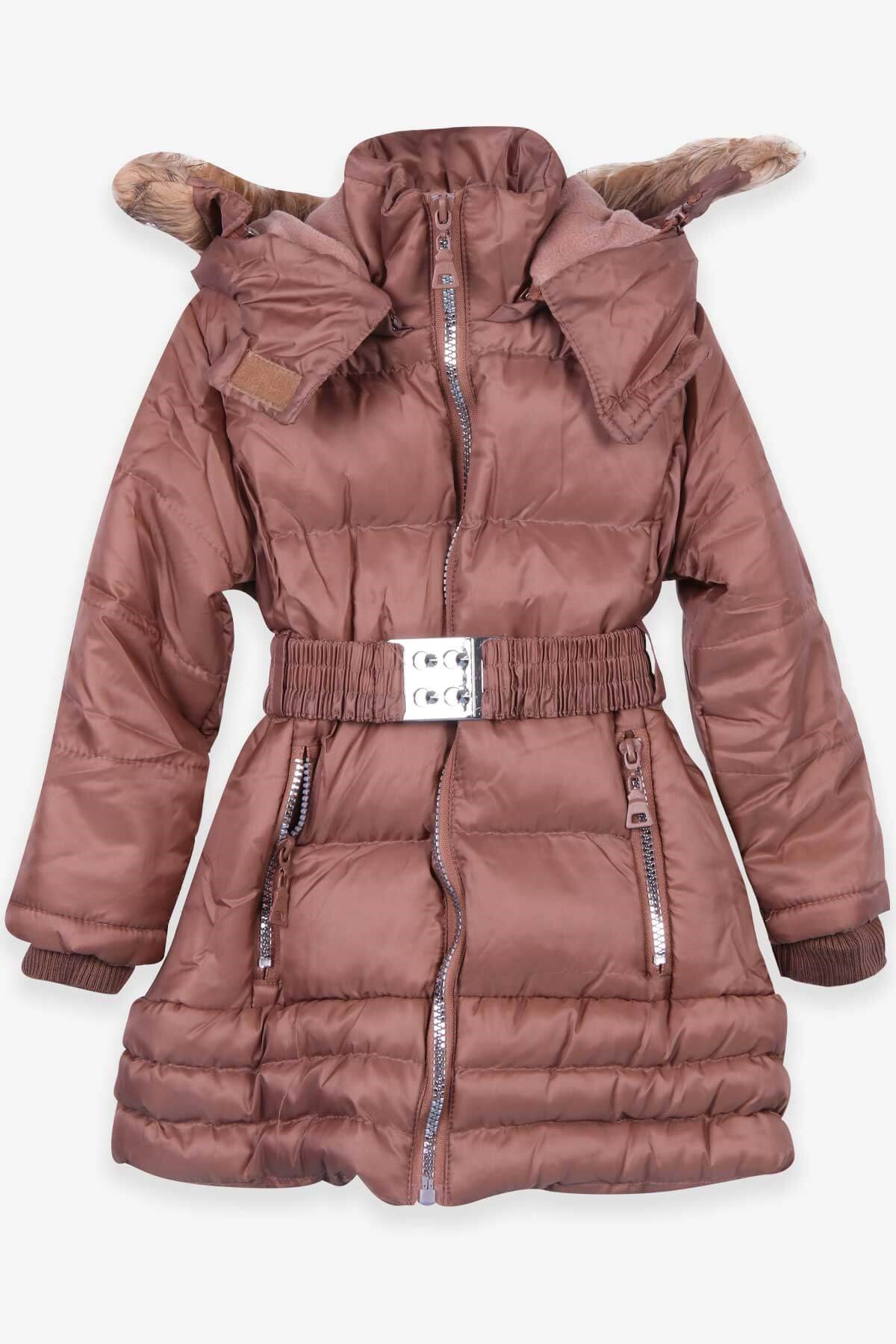 Breeze Kız Çocuk Mont Kapüşonlu Parka Açık Kahverengi (3-6 Yaş)