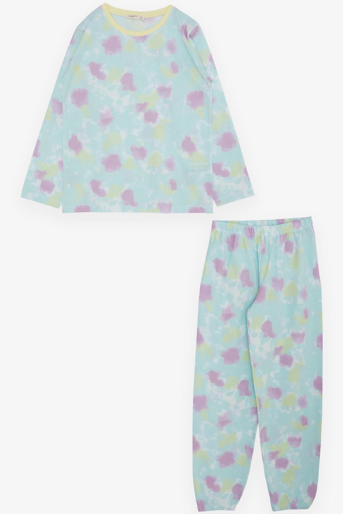 Breeze Kız Çocuk Pijama Takımı Batik Desenli Karışık Renk (10-14 Yaş)