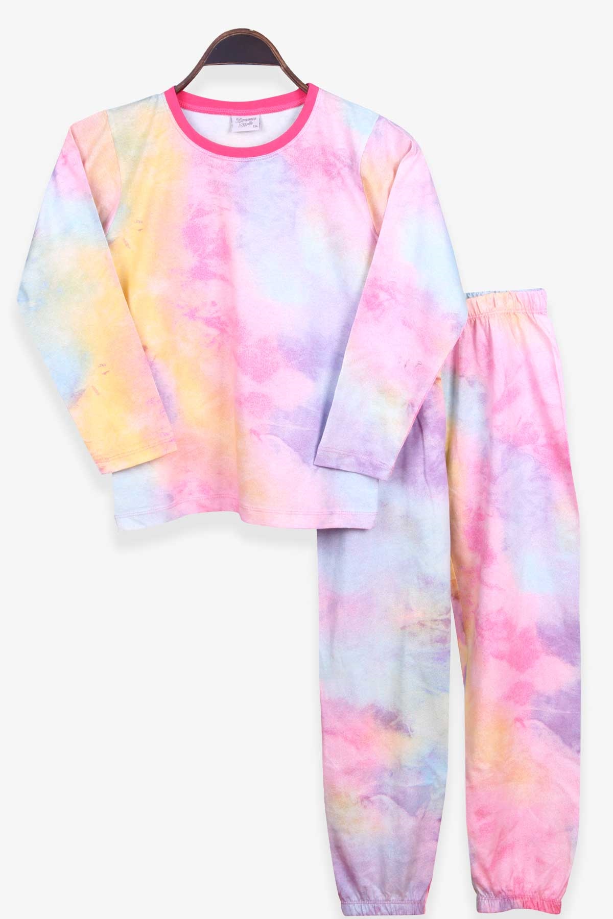 Kız Çocuk Pijama Takımı Batik Desenli Karışık Renk 9-12 Yaş - Breeze