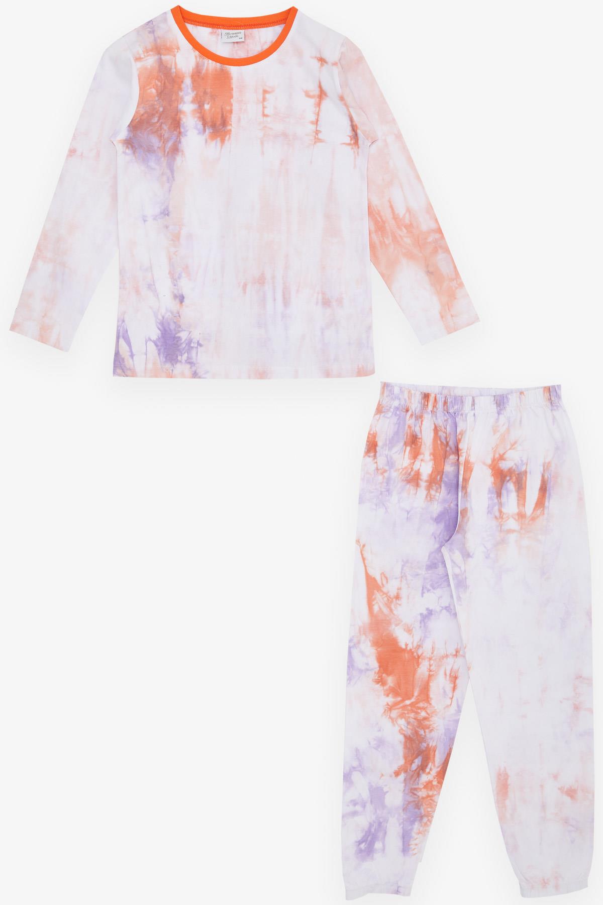 Breeze Kız Çocuk Pijama Takımı Batik Desenli Karışık Renk (9-12 Yaş)