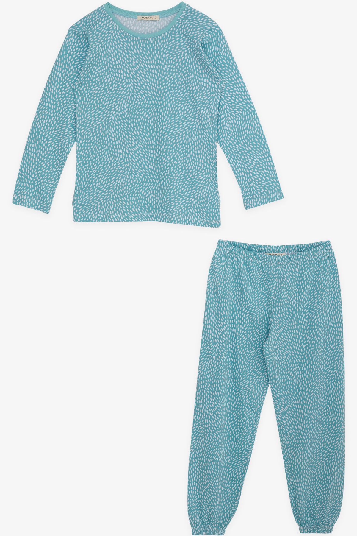 Breeze Kız Çocuk Pijama Takımı Desenli Mint Yeşili (9 Yaş)