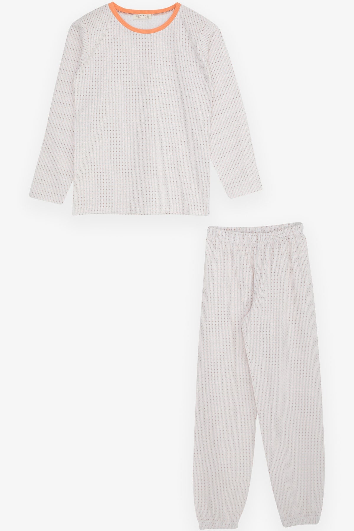Breeze Kız Çocuk Pijama Takımı Desenli Ekru (9-14 Yaş)