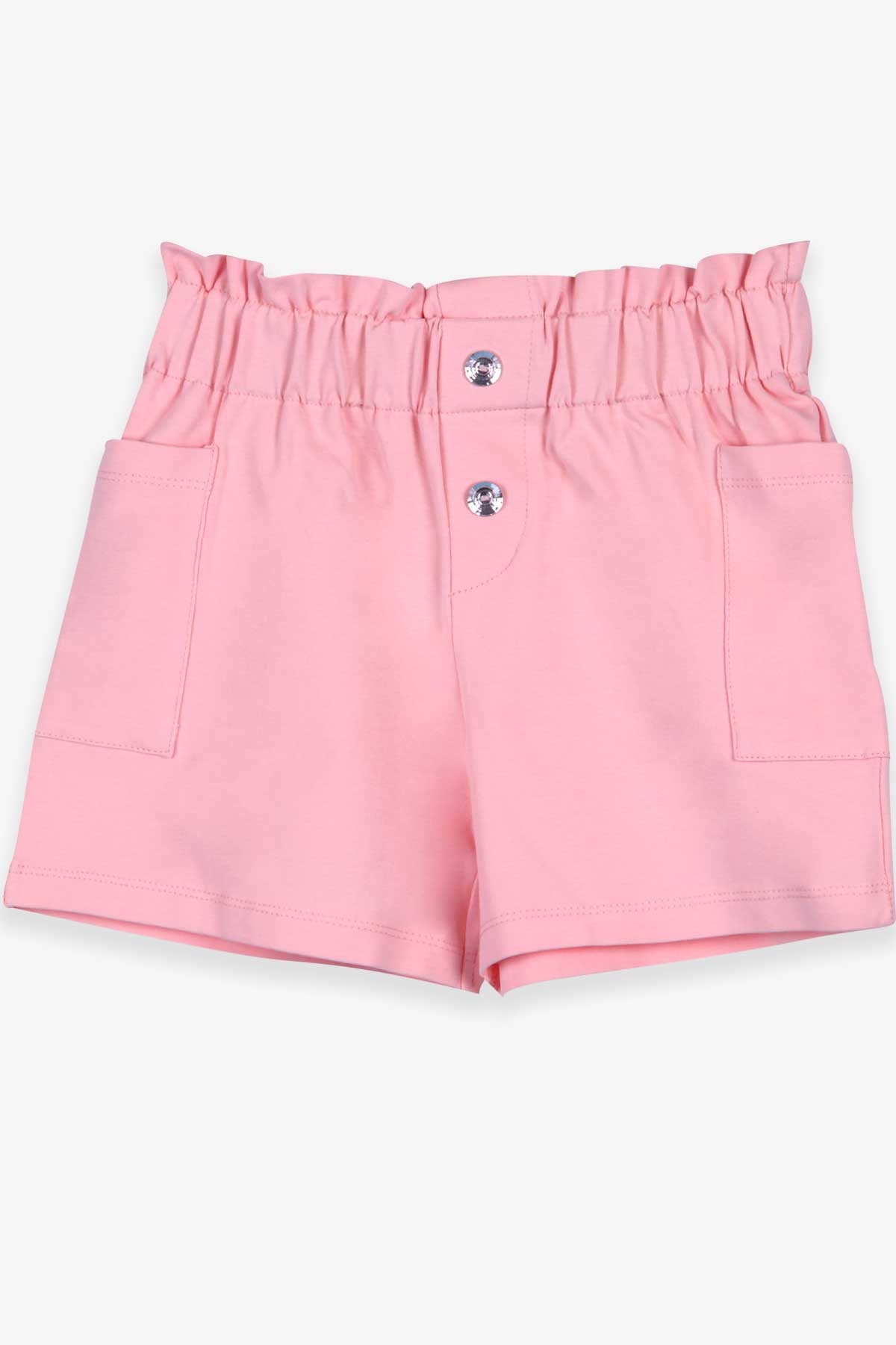 Breeze Kız Çocuk Şort Basic Cepli Somon (8-12 Yaş)