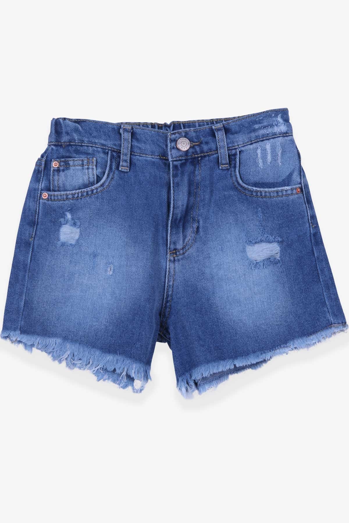 Breeze Kız Çocuk Şort Beli Lastikli Açık Mavi (10-14 Yaş)
