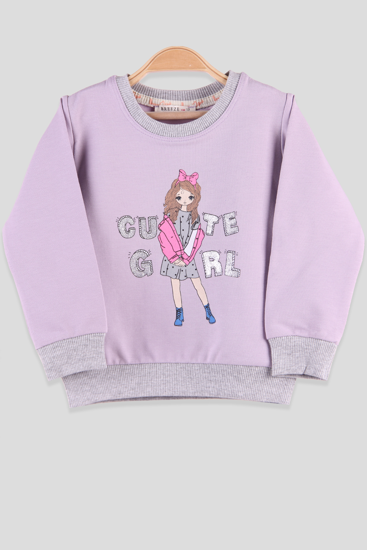 Breeze Kız Çocuk Sweat Lila (1.5-5 Yaş)