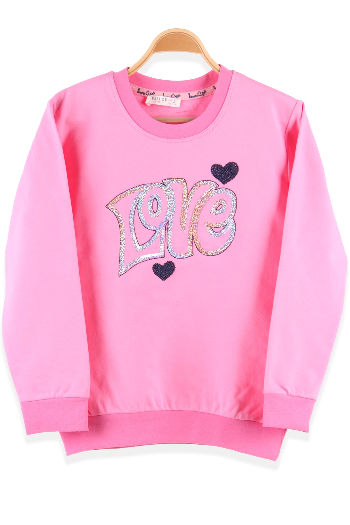 Breeze Kız Çocuk Sweatshirt  Pembe (5-10 Yaş)