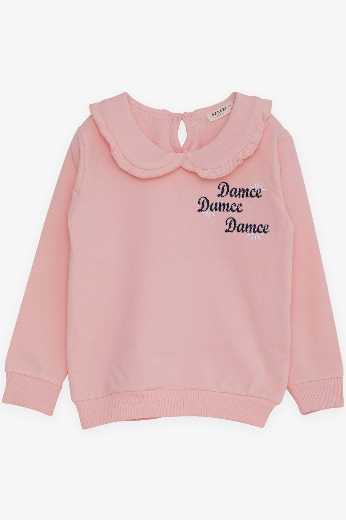 Breeze Kız Çocuk Sweatshirt Bebe Yaka Pembe (1.5-5 Yaş)
