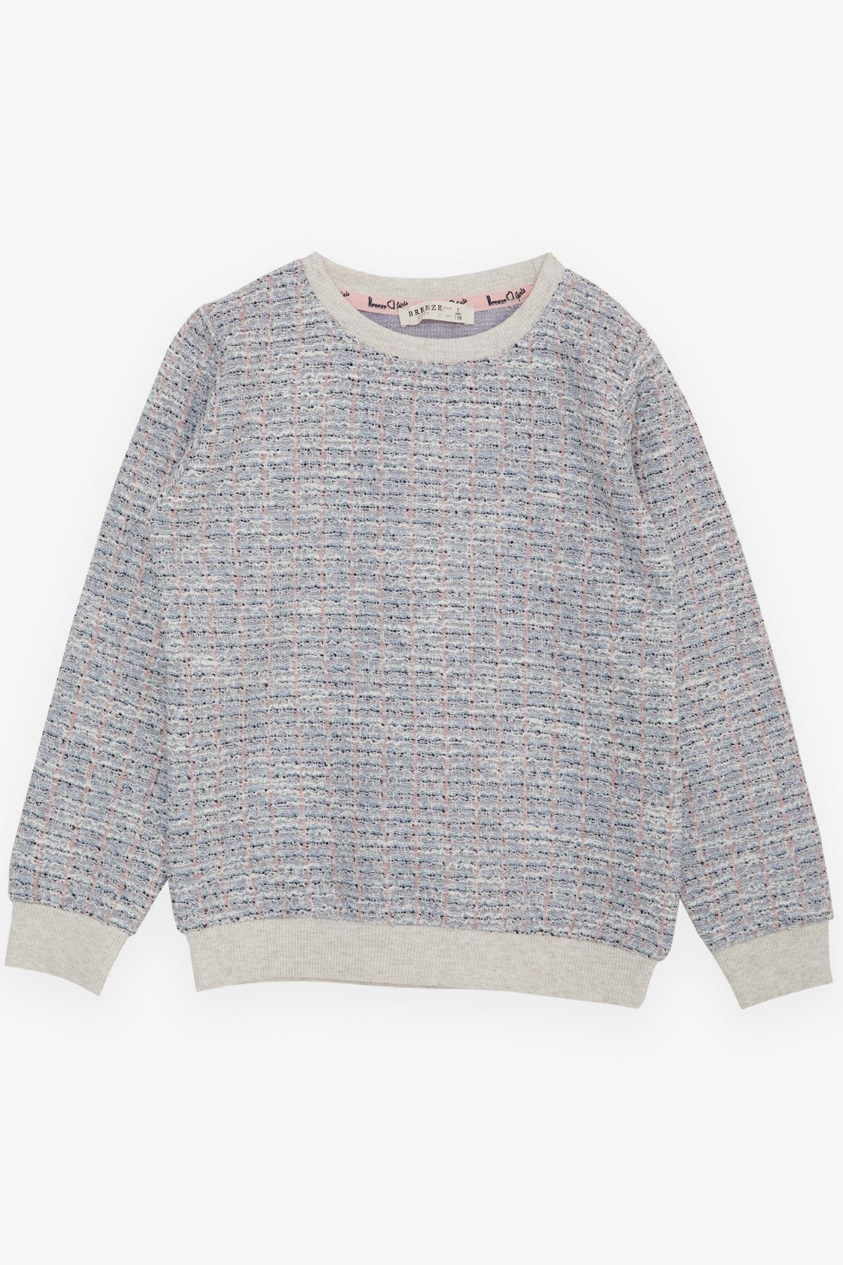 Breeze Kız Çocuk Sweatshirt Simli Gri (1.5-5 Yaş)