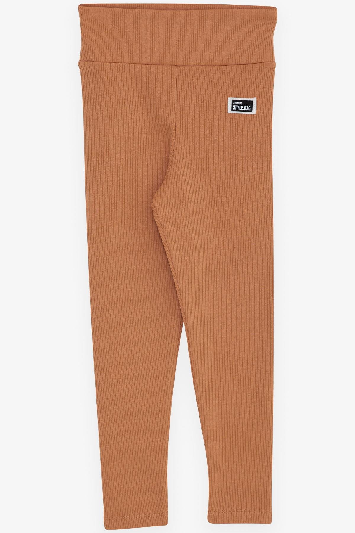 Breeze Kız Çocuk Tayt Armalı Kahverengi (8-14 Yaş)