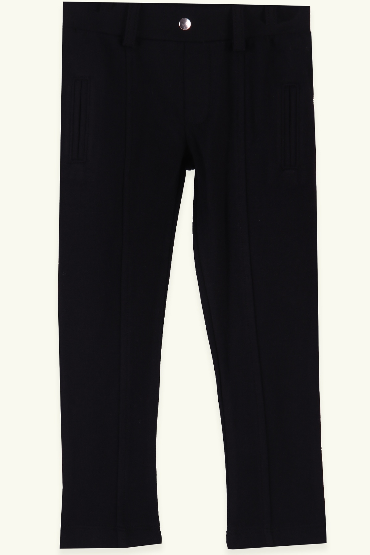 Breeze Kız Çocuk Tayt Basic Cep Desenli Siyah (4-8 Yaş)