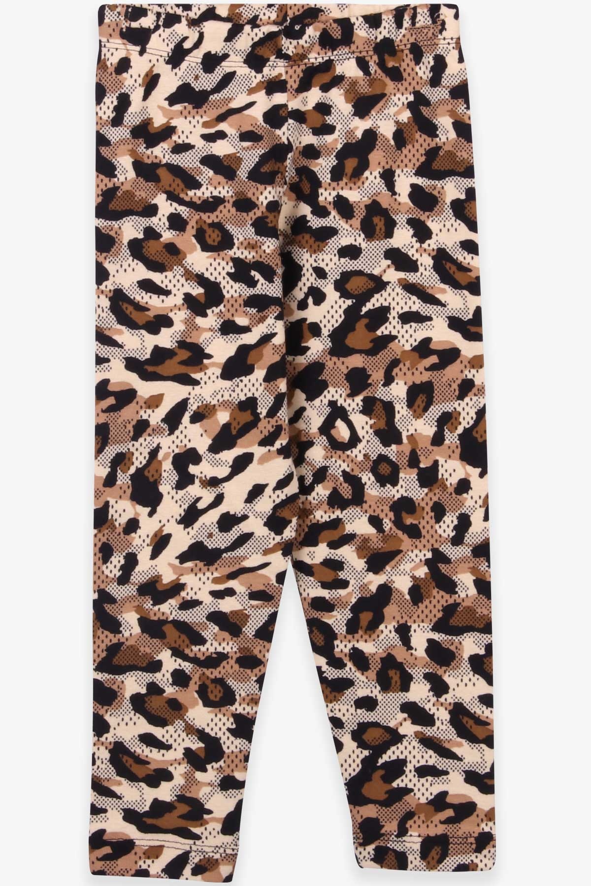 Breeze Kız Çocuk Tayt Leopar Desenli Bej (4-8 Yaş)