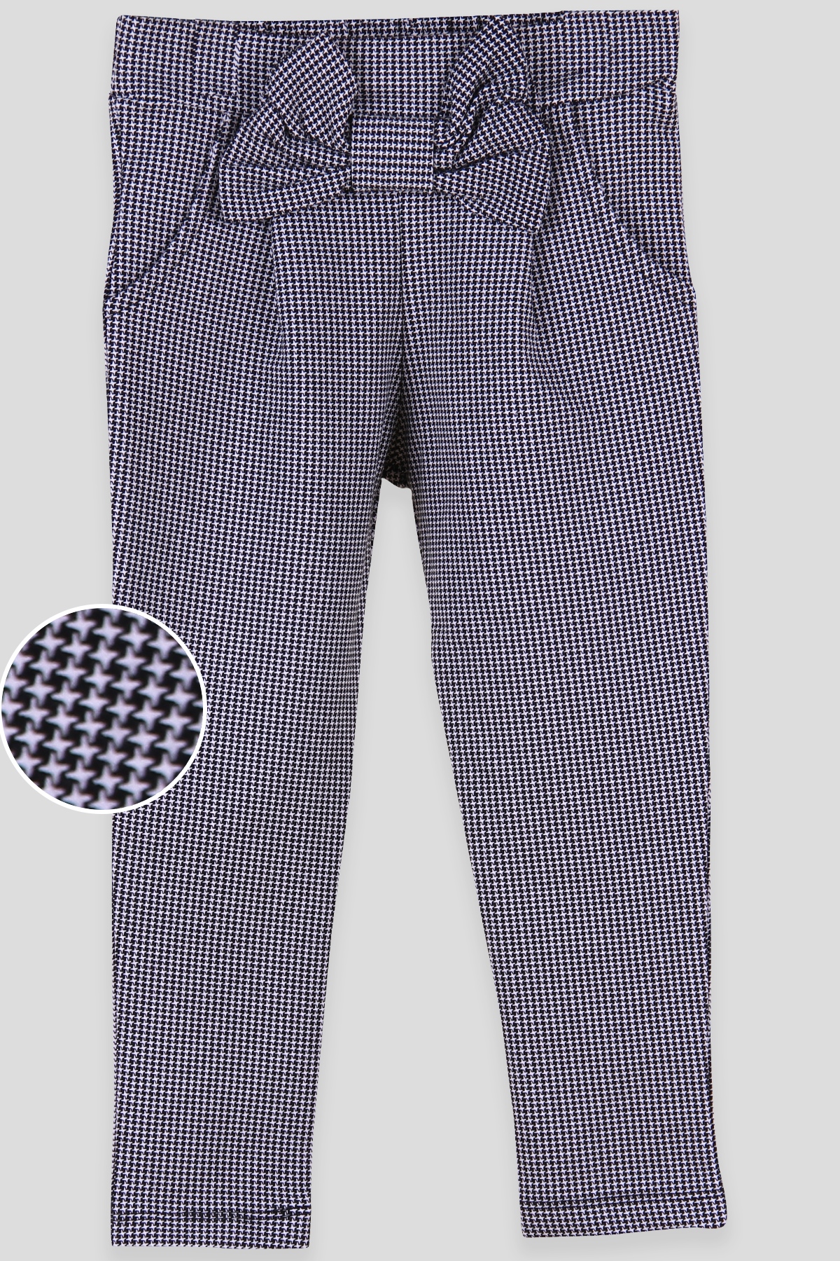 Breeze Kız Çocuk Tayt Pantolon Fiyonklu Siyah (3-8 Yaş)